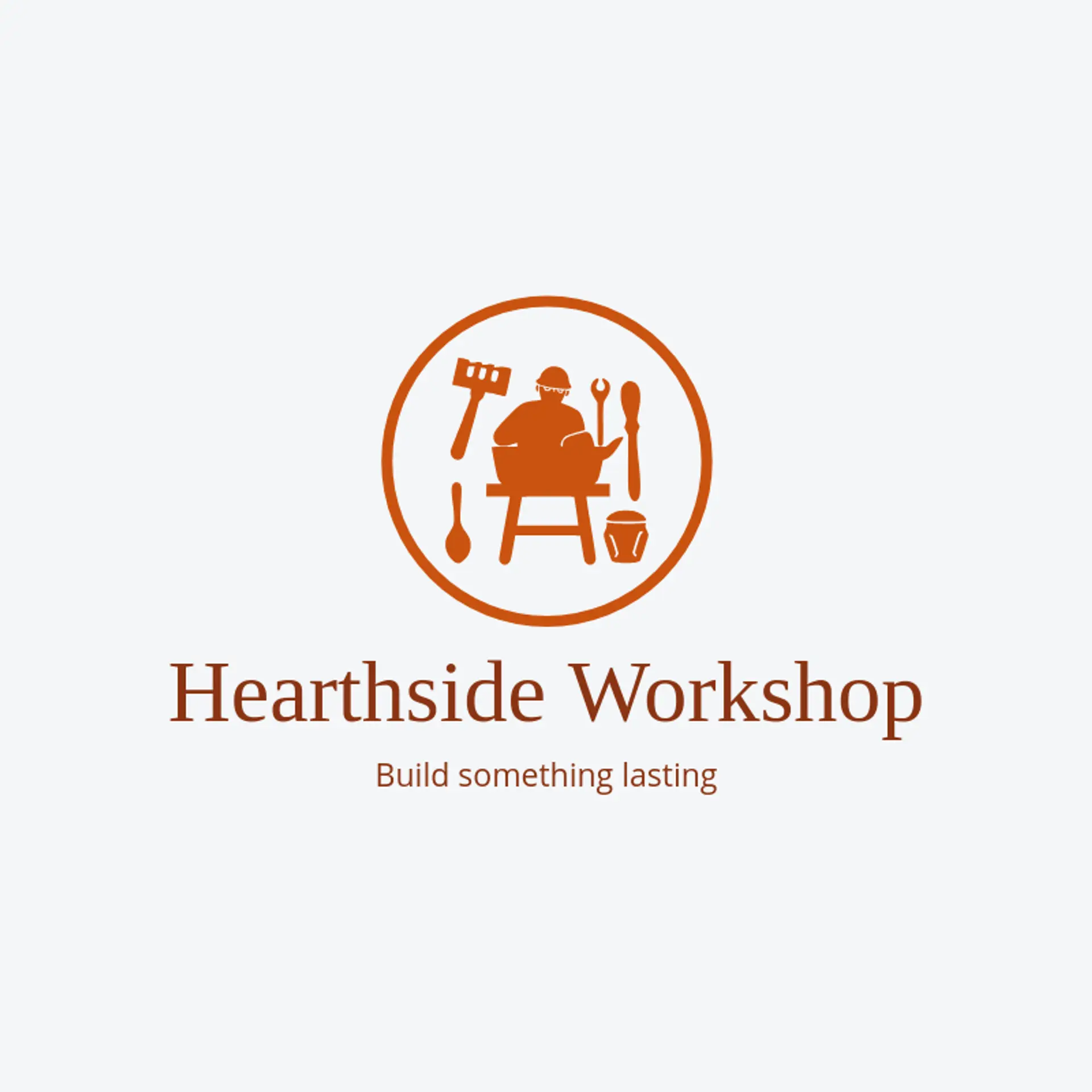 Hearthside Workshop logo for craftsman