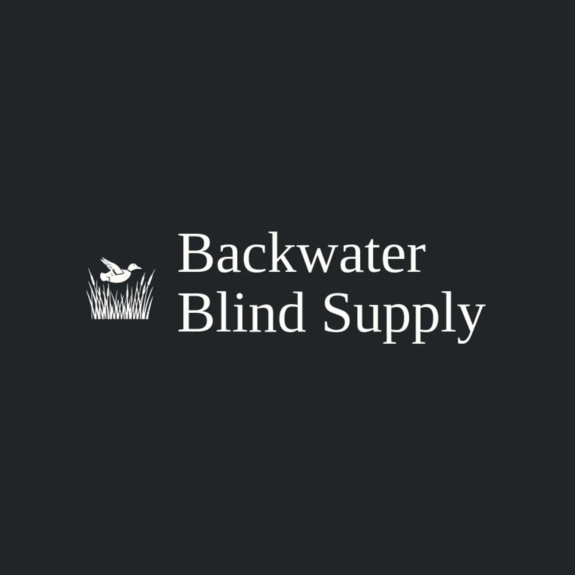 Backwater Blind Supply logo for duck hunting