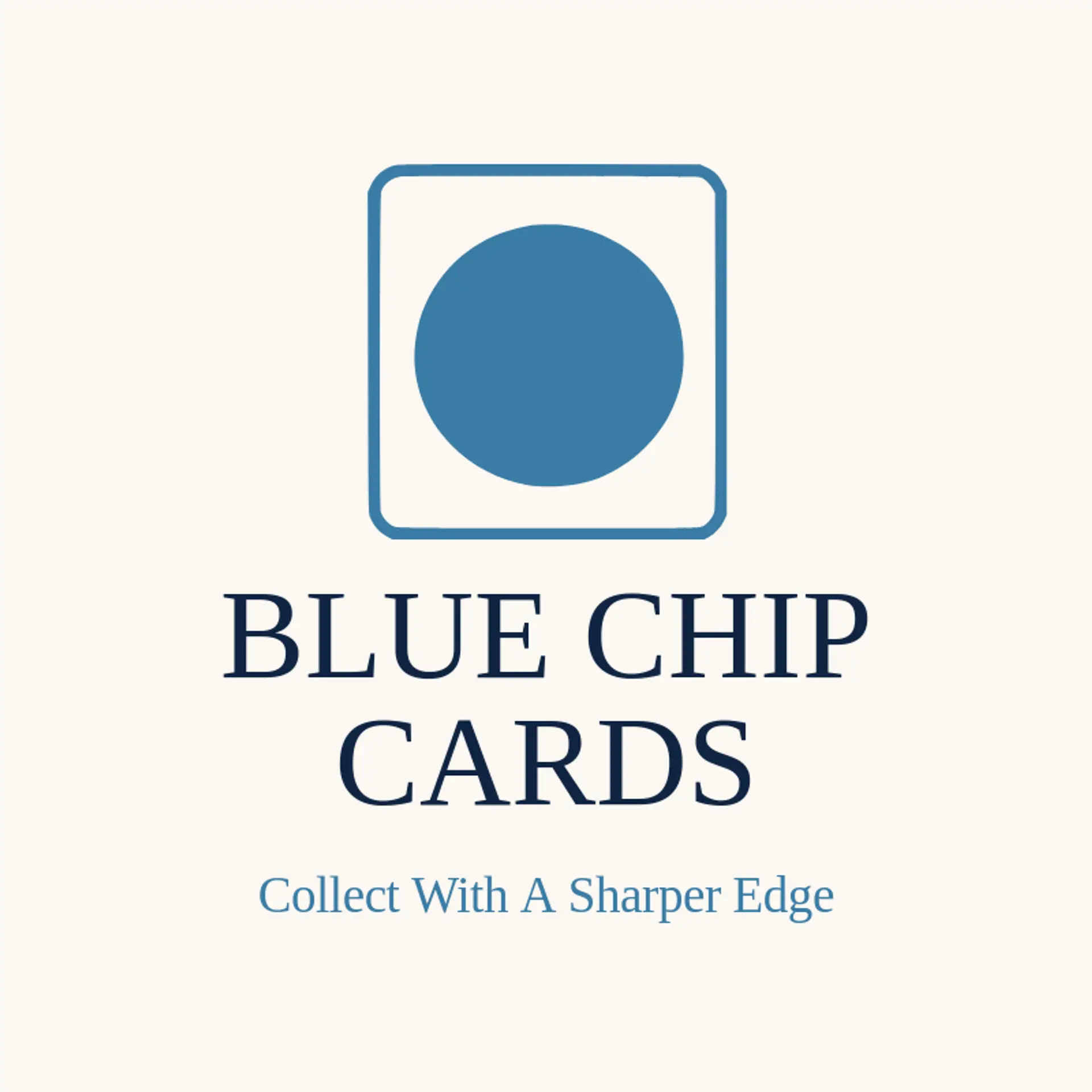Blue Chip Cards logo for trading card
