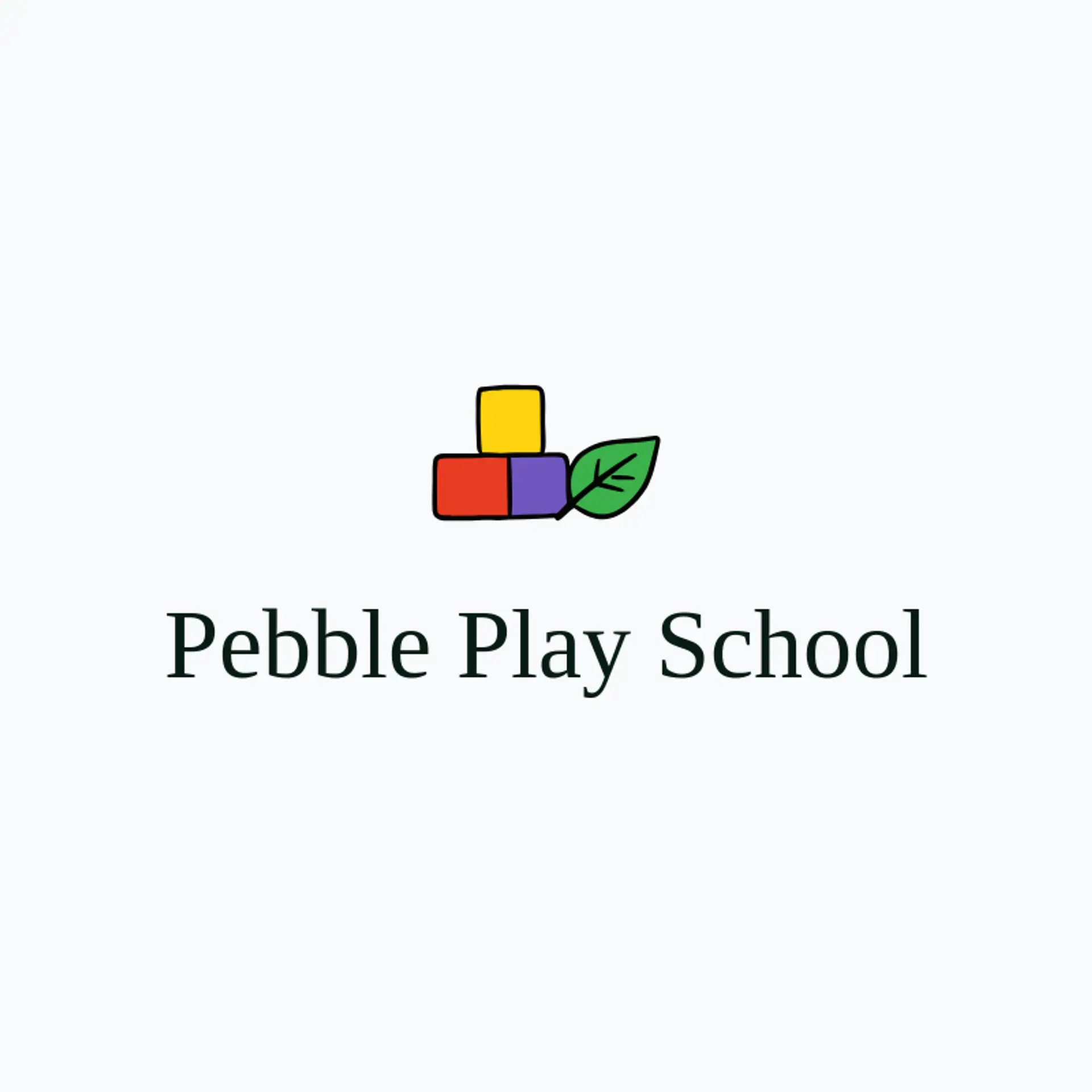 Pebble Play School logo for childcare