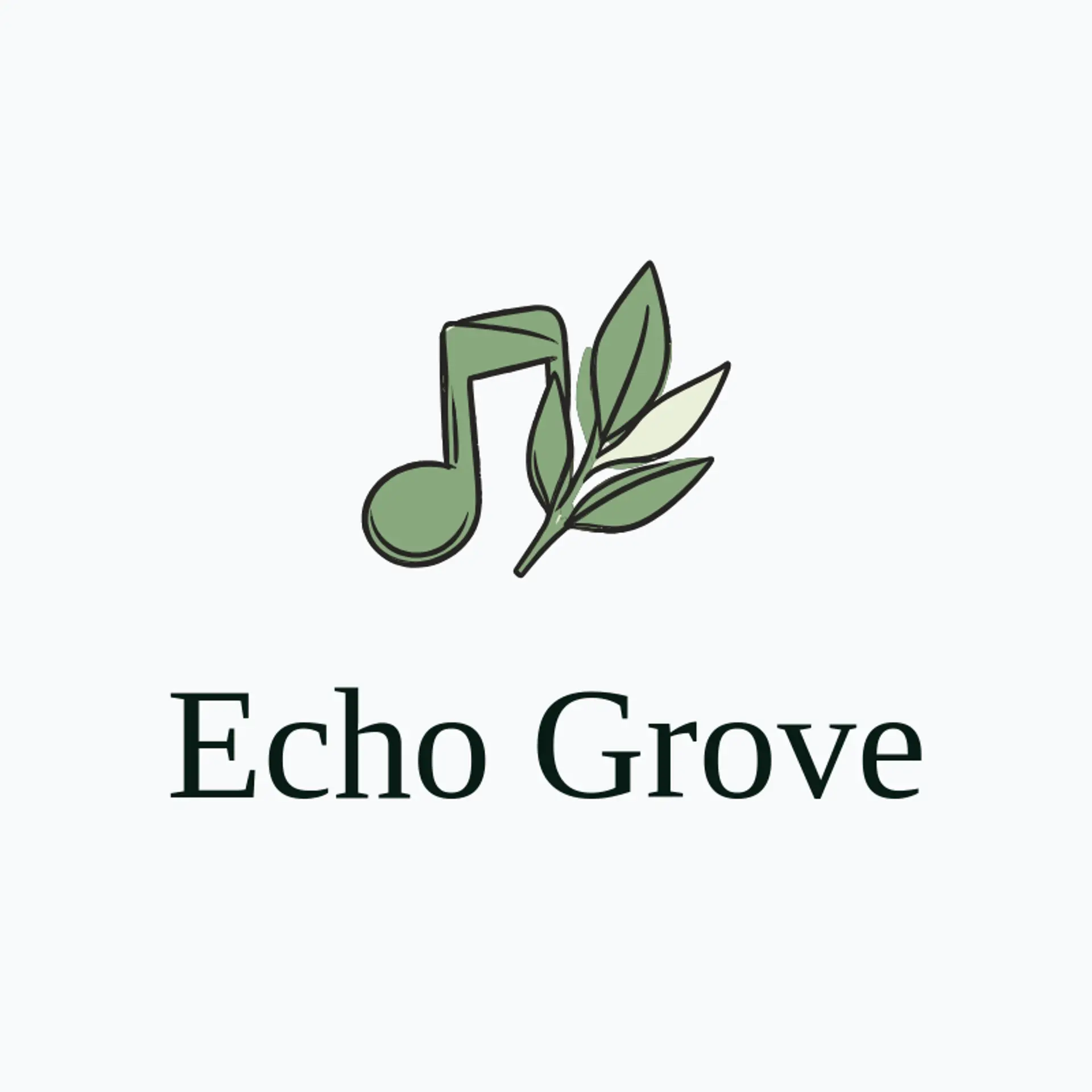 Echo Grove logo for music note