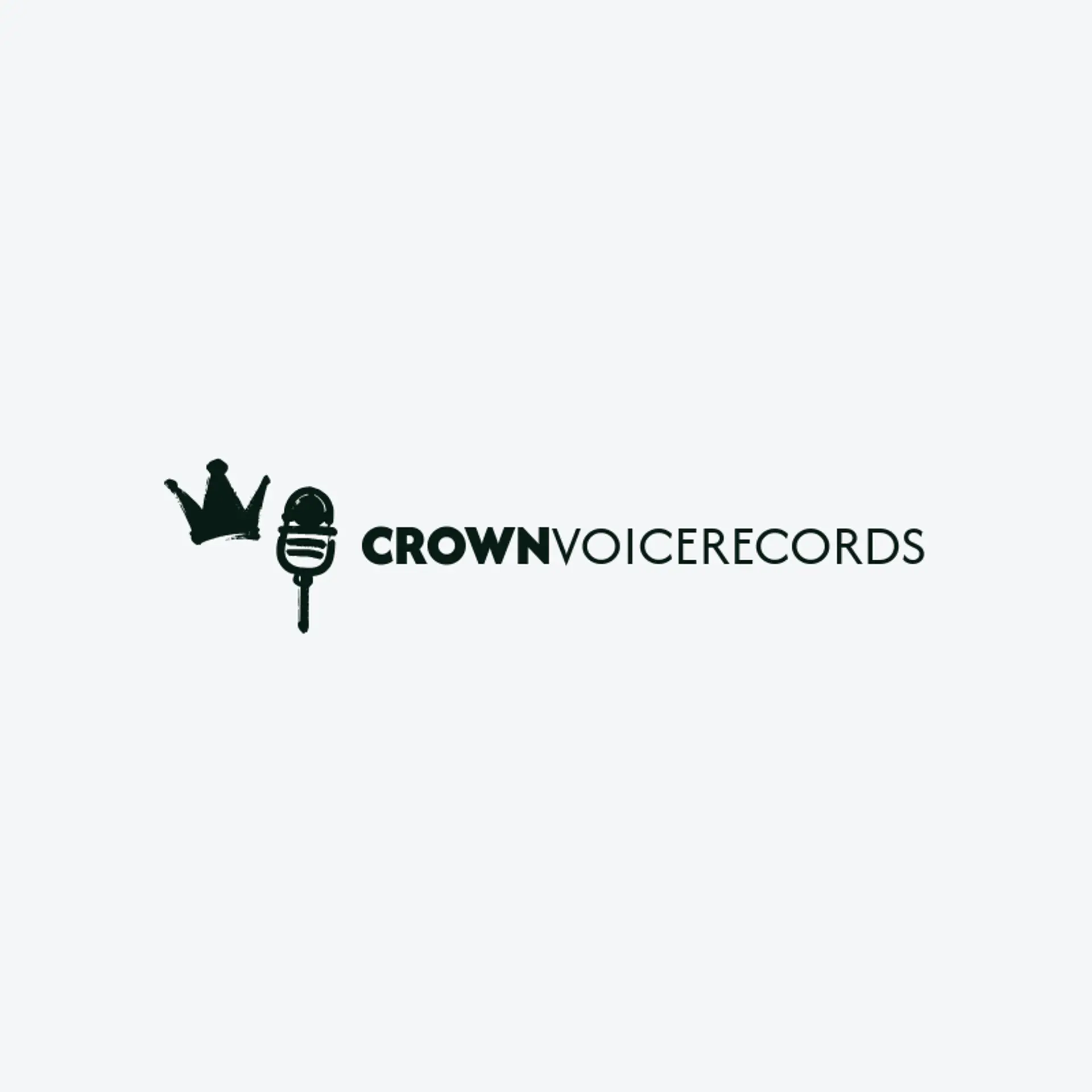Crown Voice Records logo for microphone