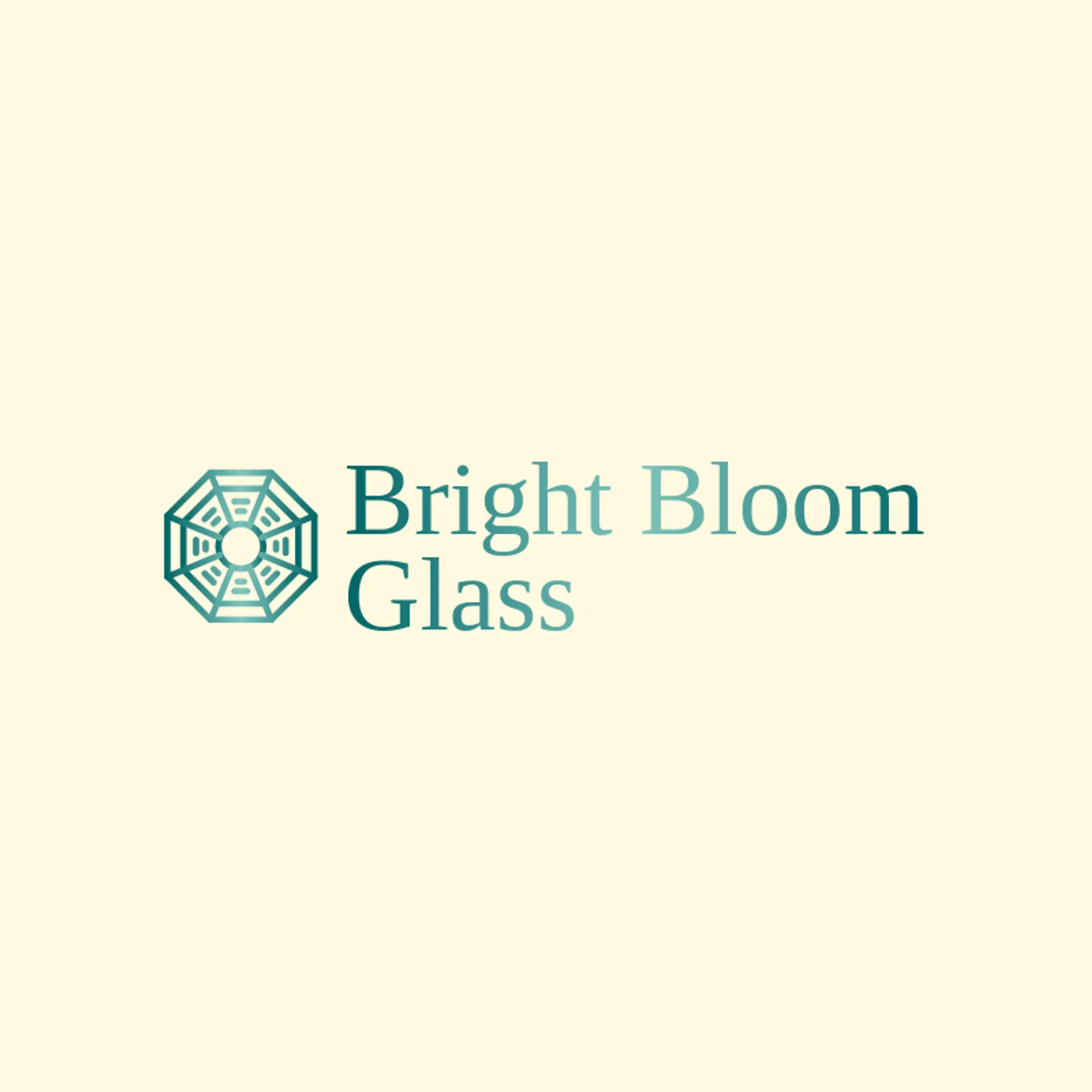 Bright Bloom Glass logo for mirror