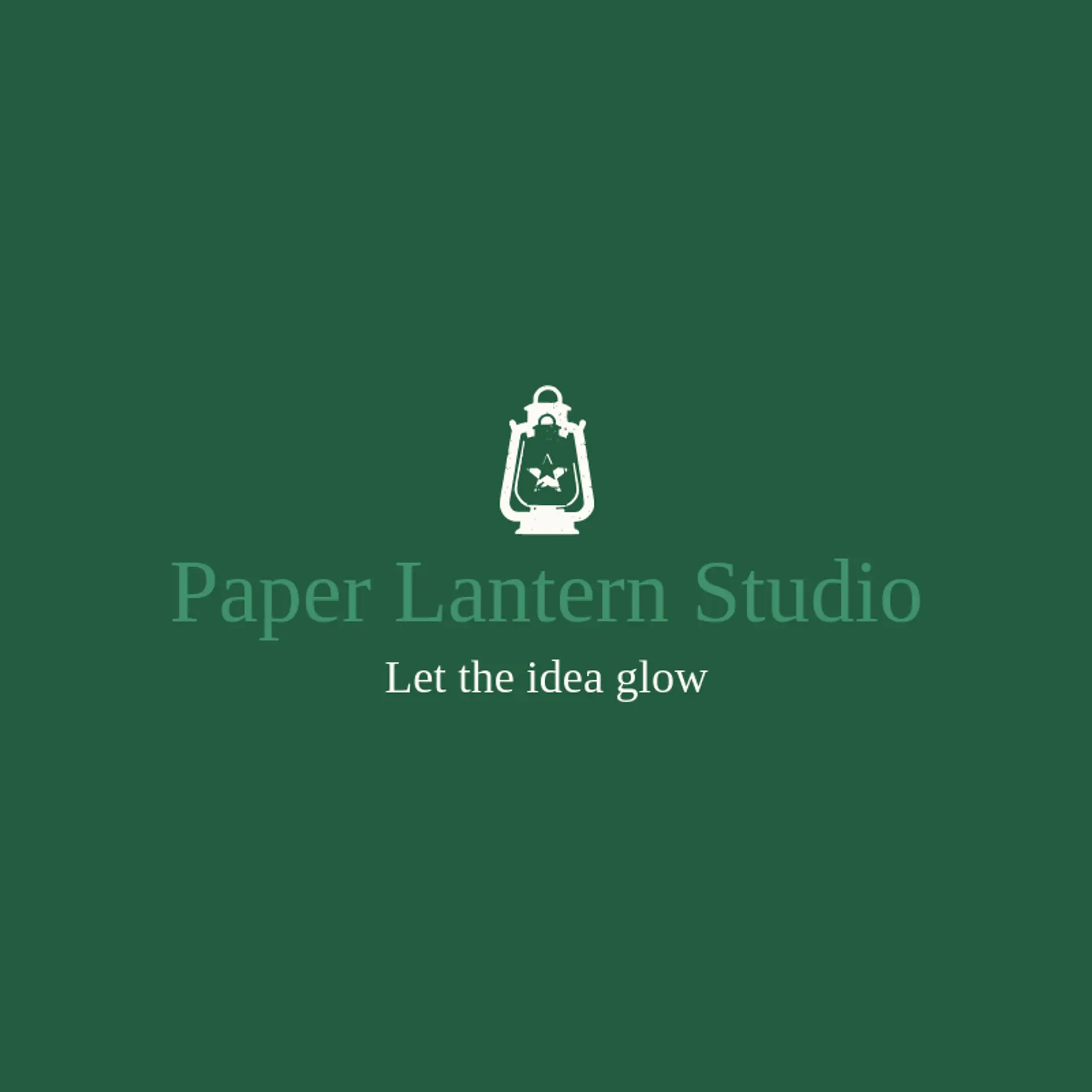 Paper Lantern Studio logo for agency