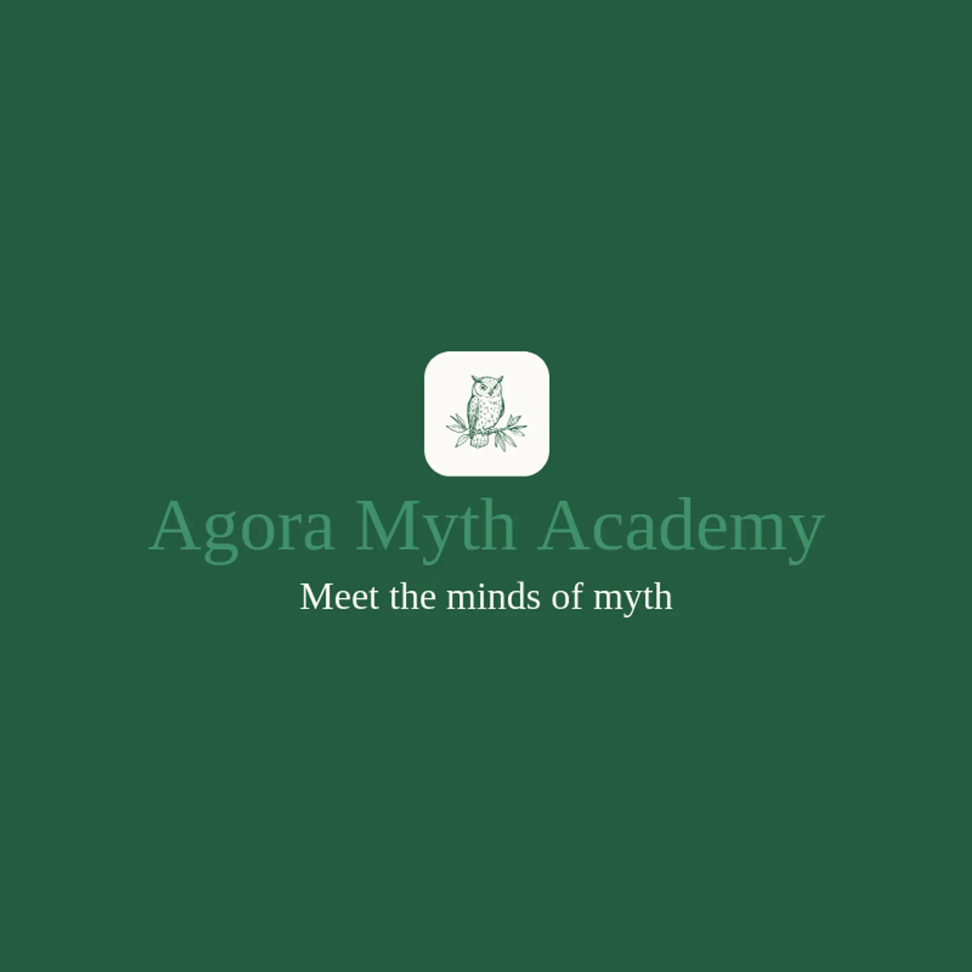 Agora Myth Academy logo for greek mythology