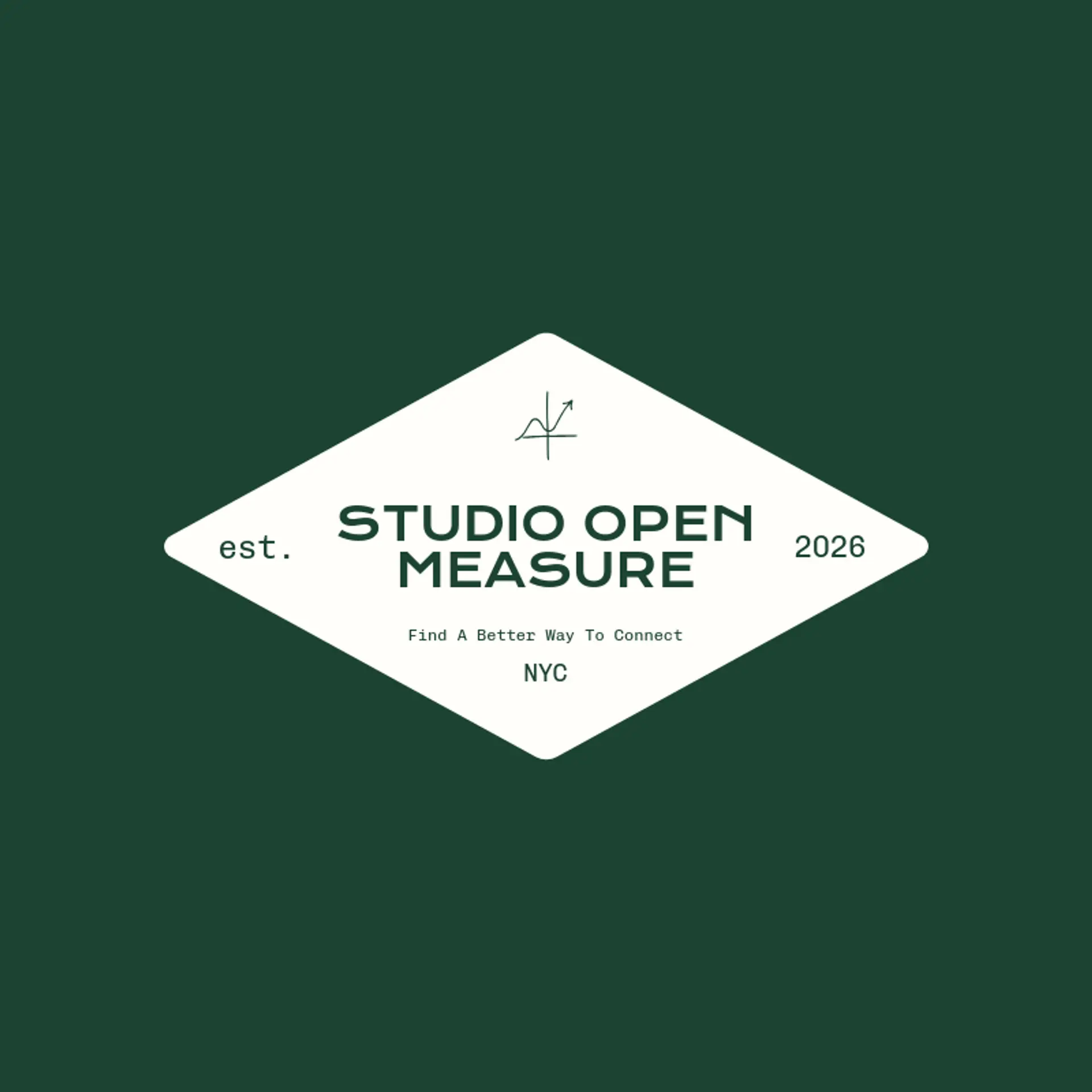 Studio Open Measure logo for line