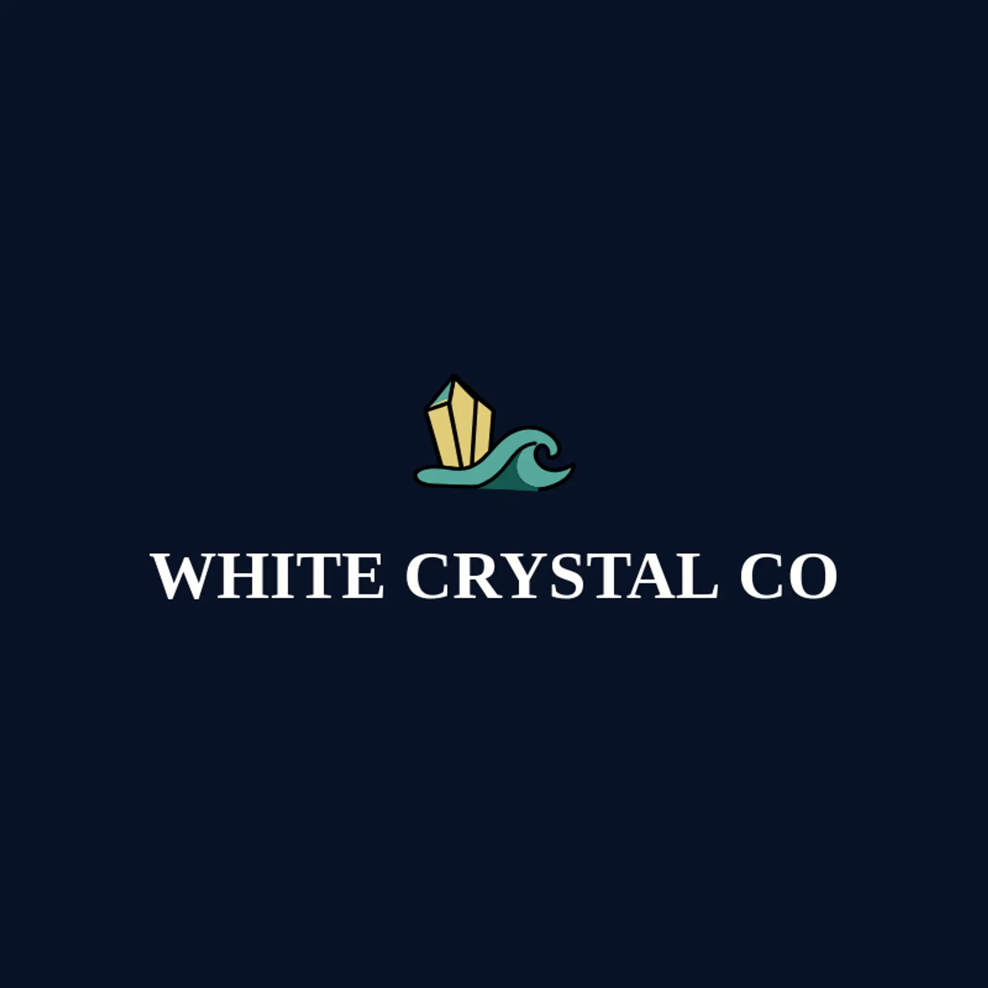 White Crystal Co logo for salt