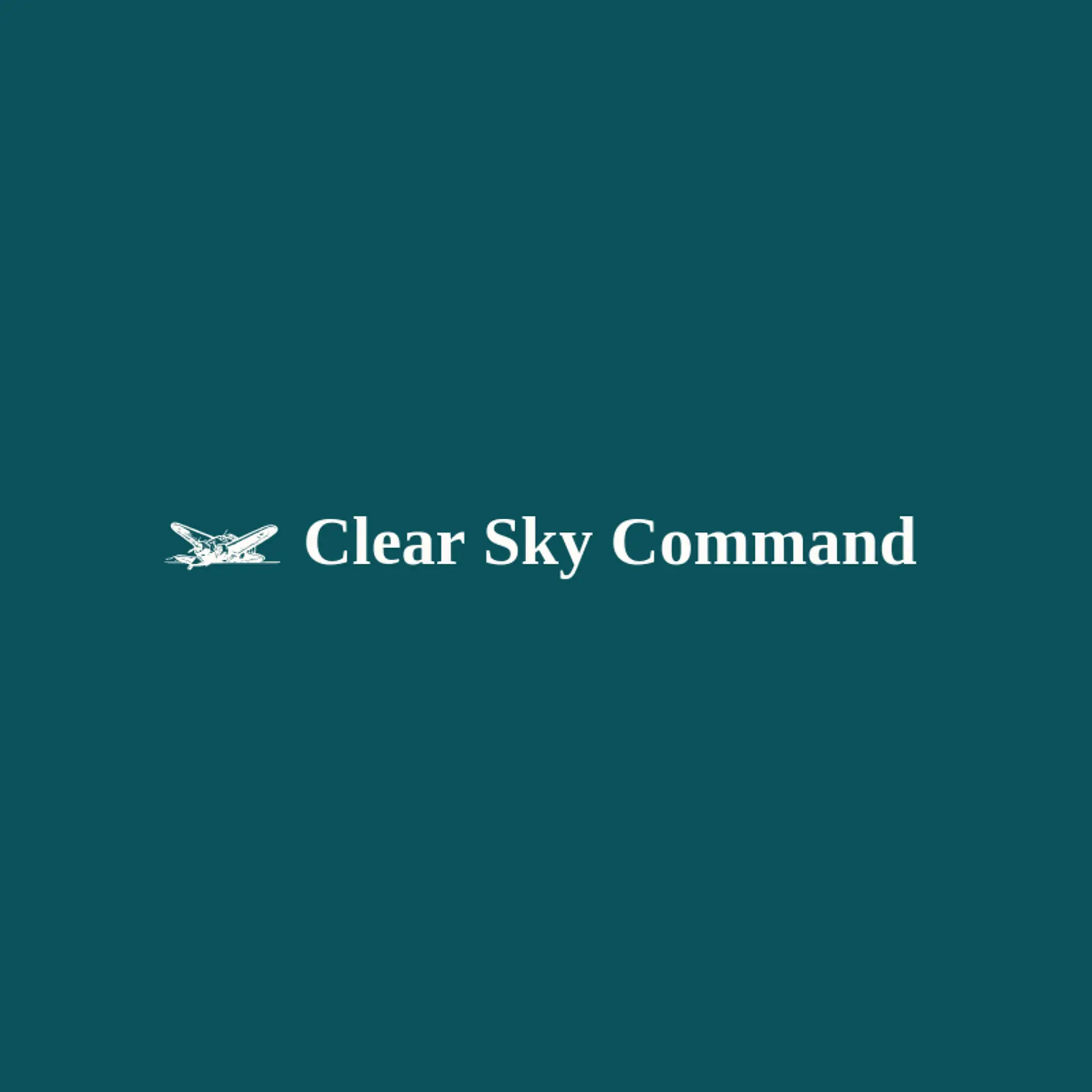 Clear Sky Command logo for air force