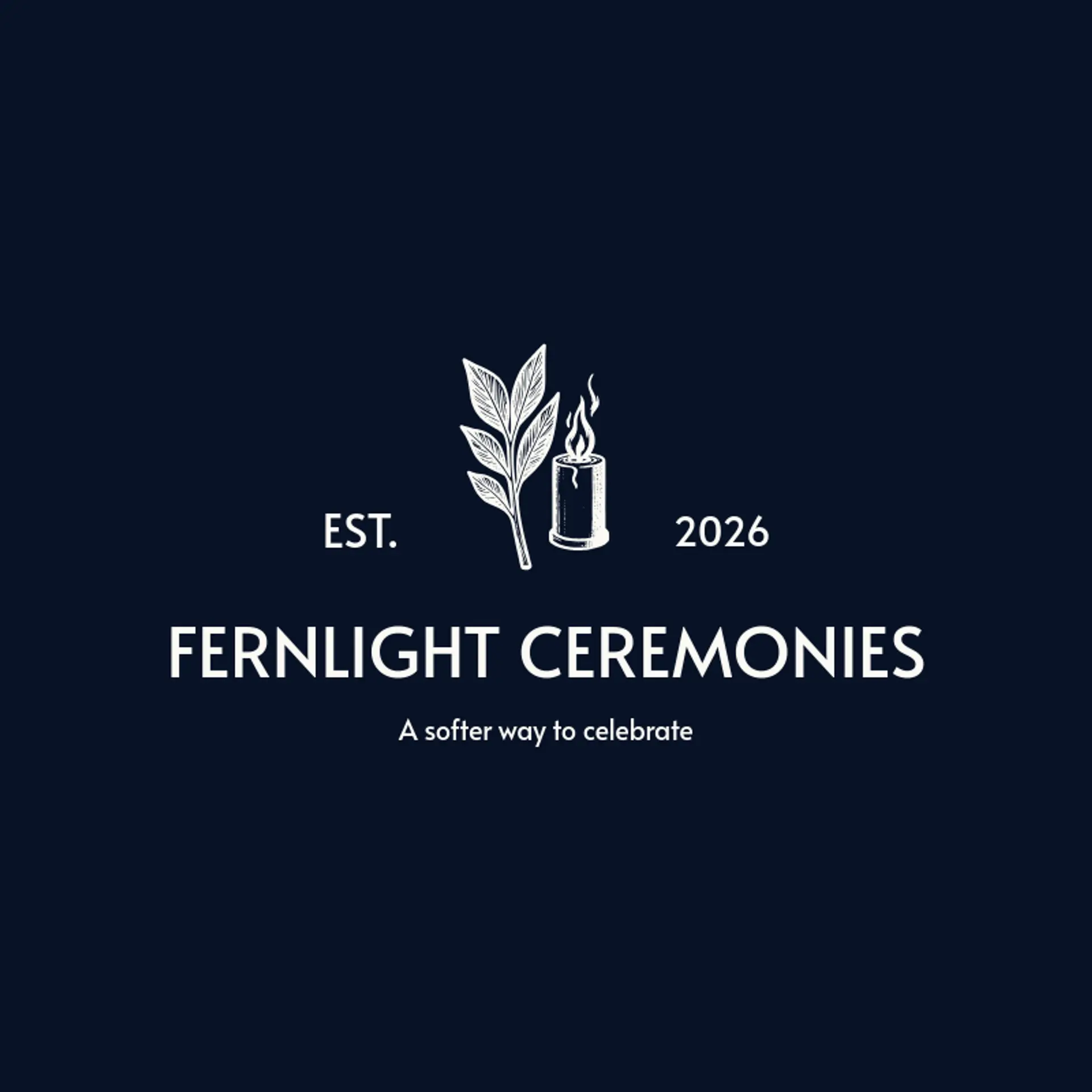 Fernlight Ceremonies logo for matrimony