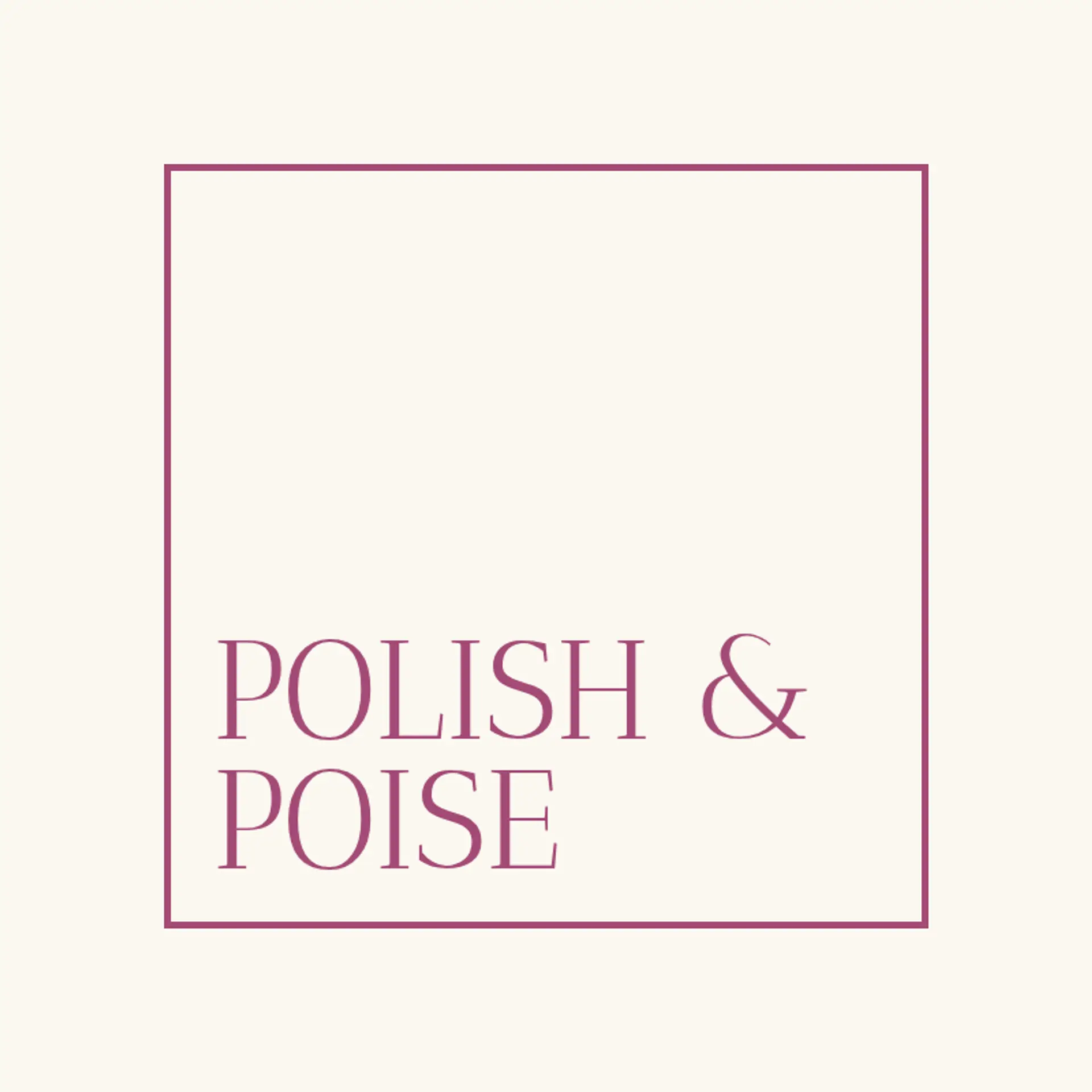 Polish & Poise logo for nail spa