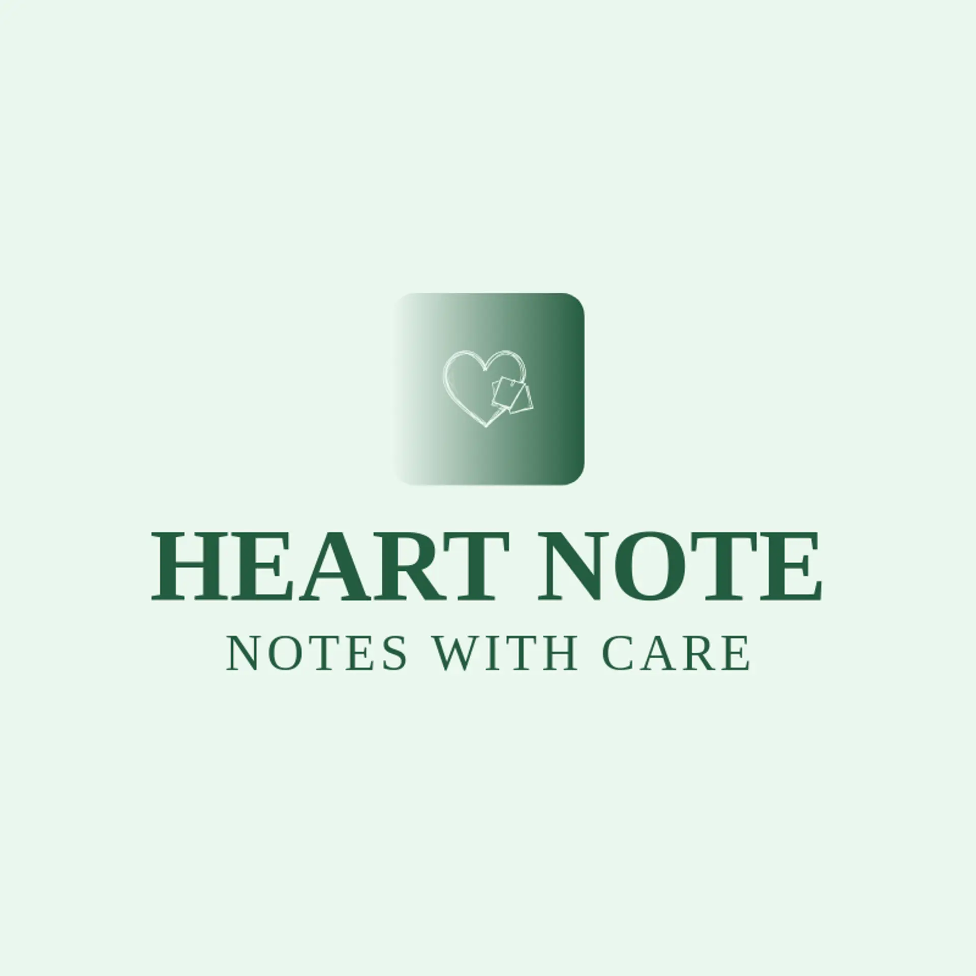 Heart Note logo for message