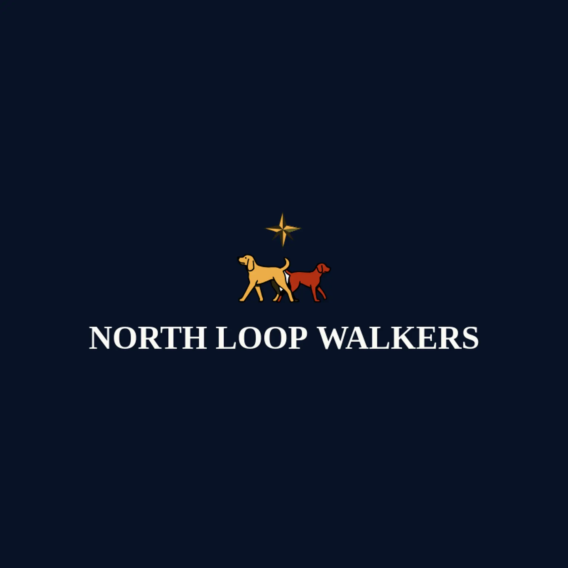 North Loop Walkers logo for dog walking