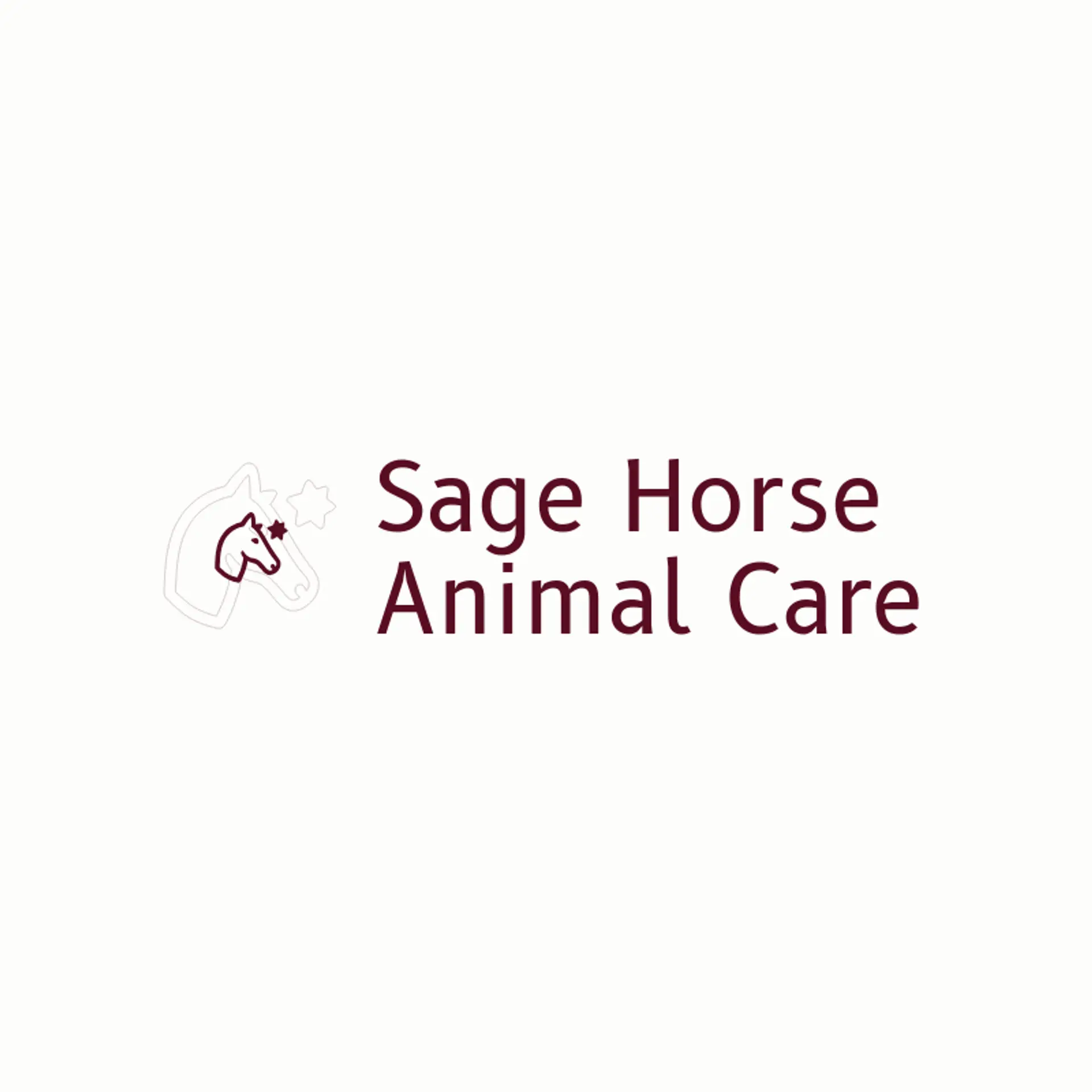 Sage Horse Animal Care logo for veterinary