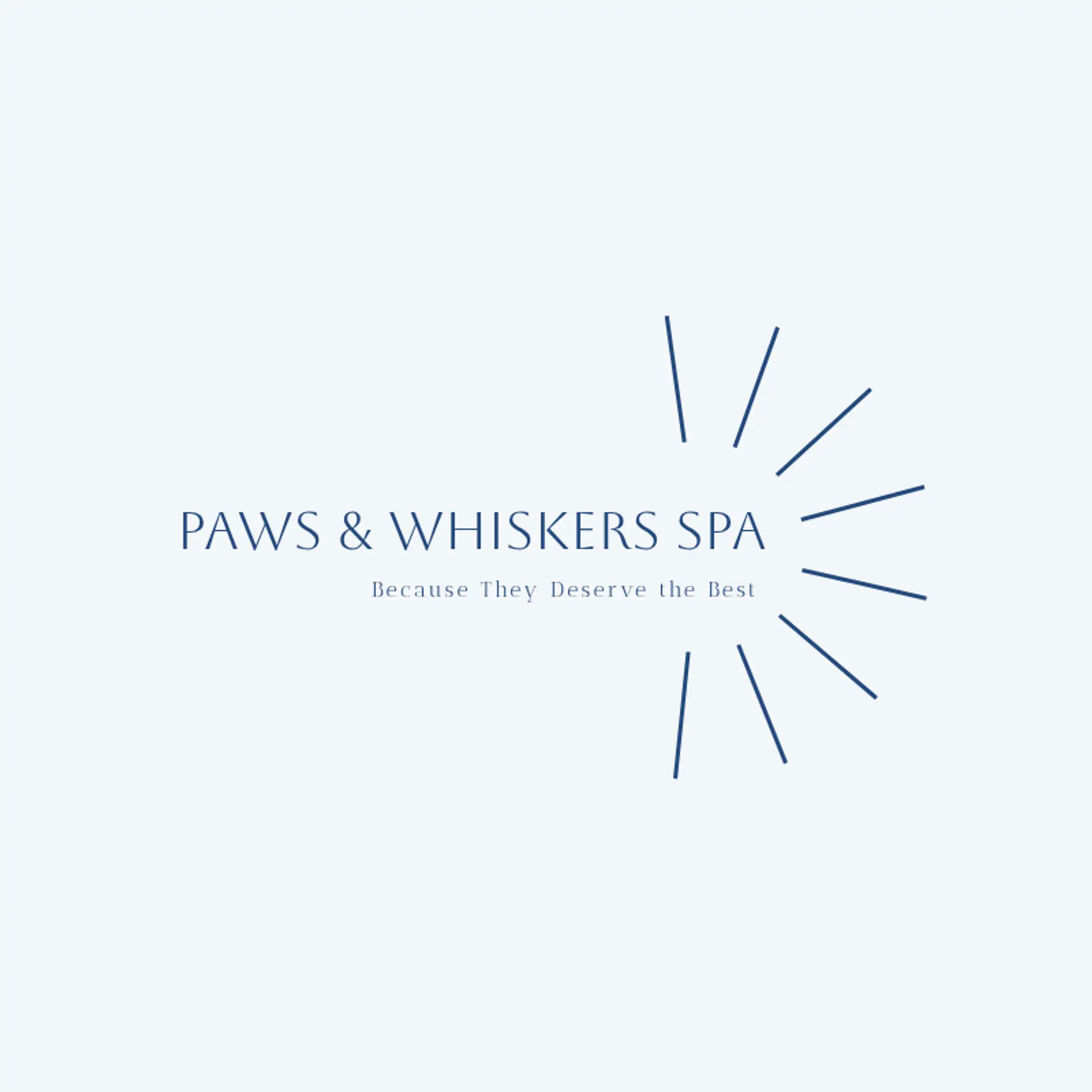 Purr & Paw Spa logo for pet grooming