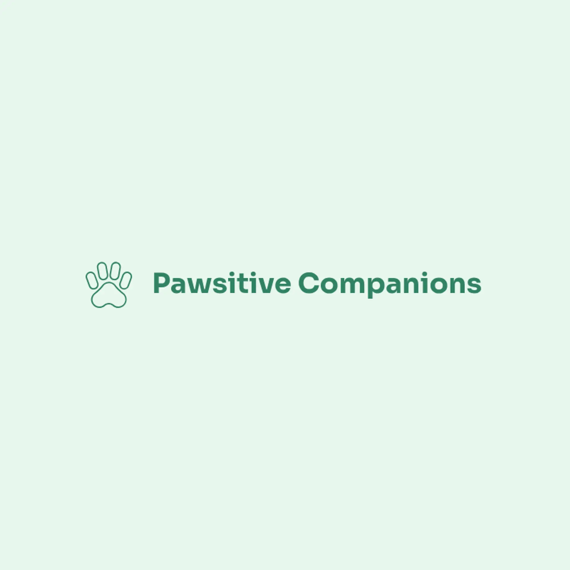 Pawsitive Companions logo for pet