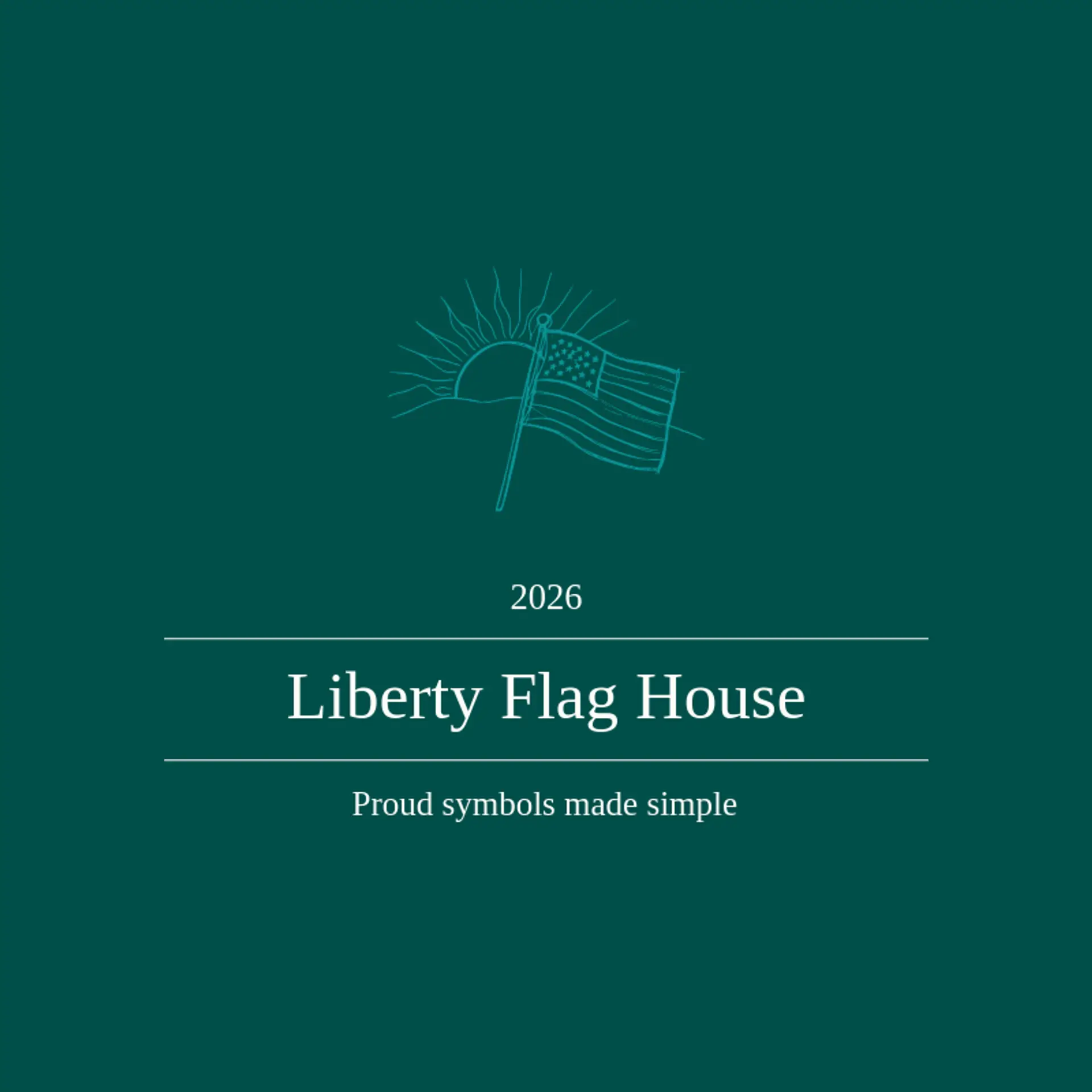 Liberty Flag House logo for american flag