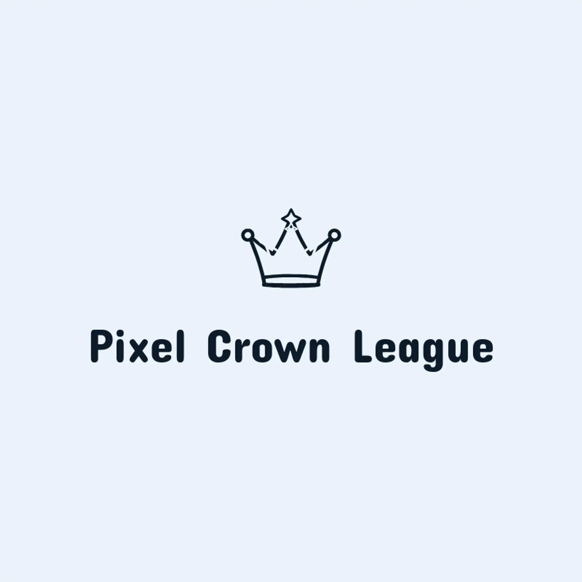 Pixel Crown League logo for game