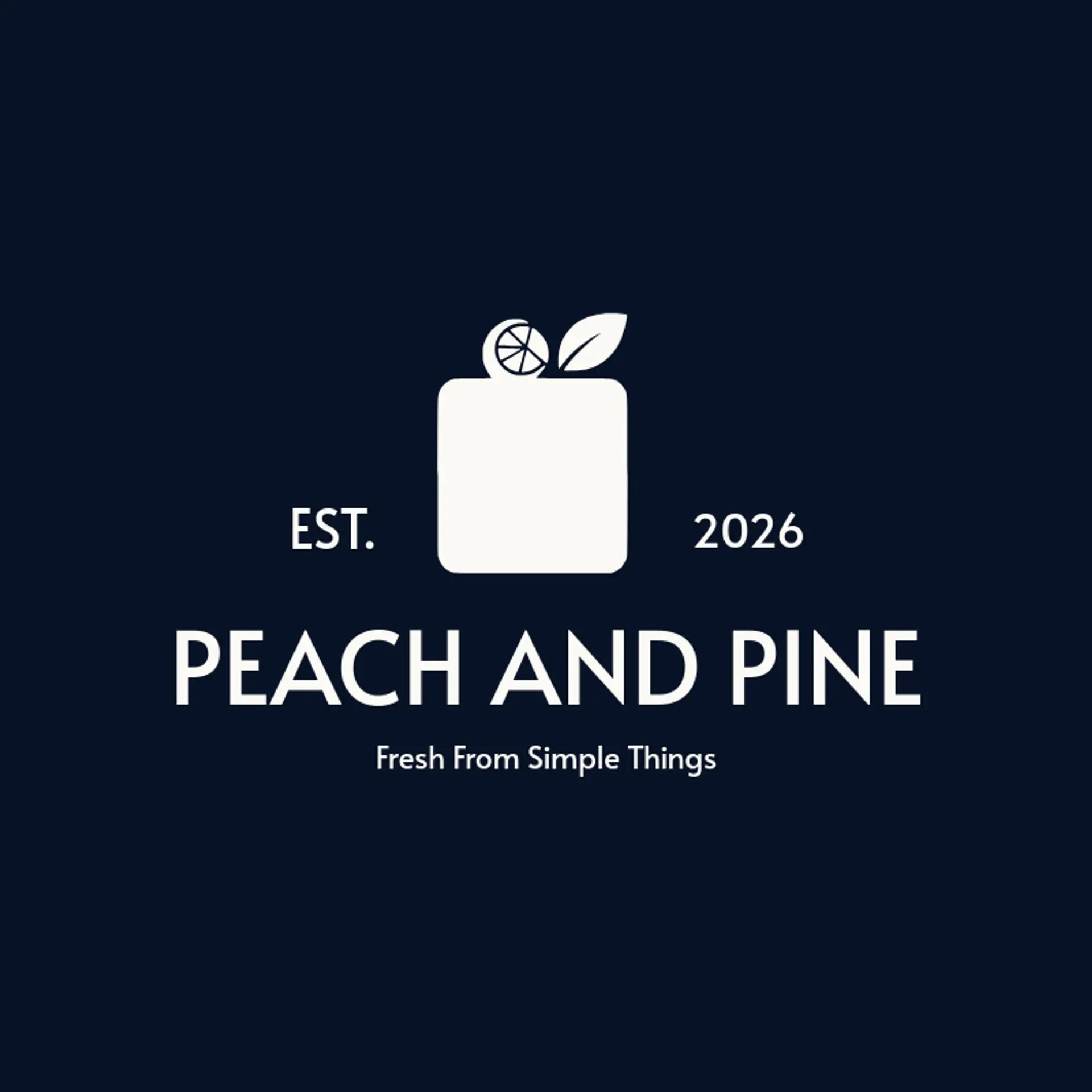Peach And Pine logo for soap