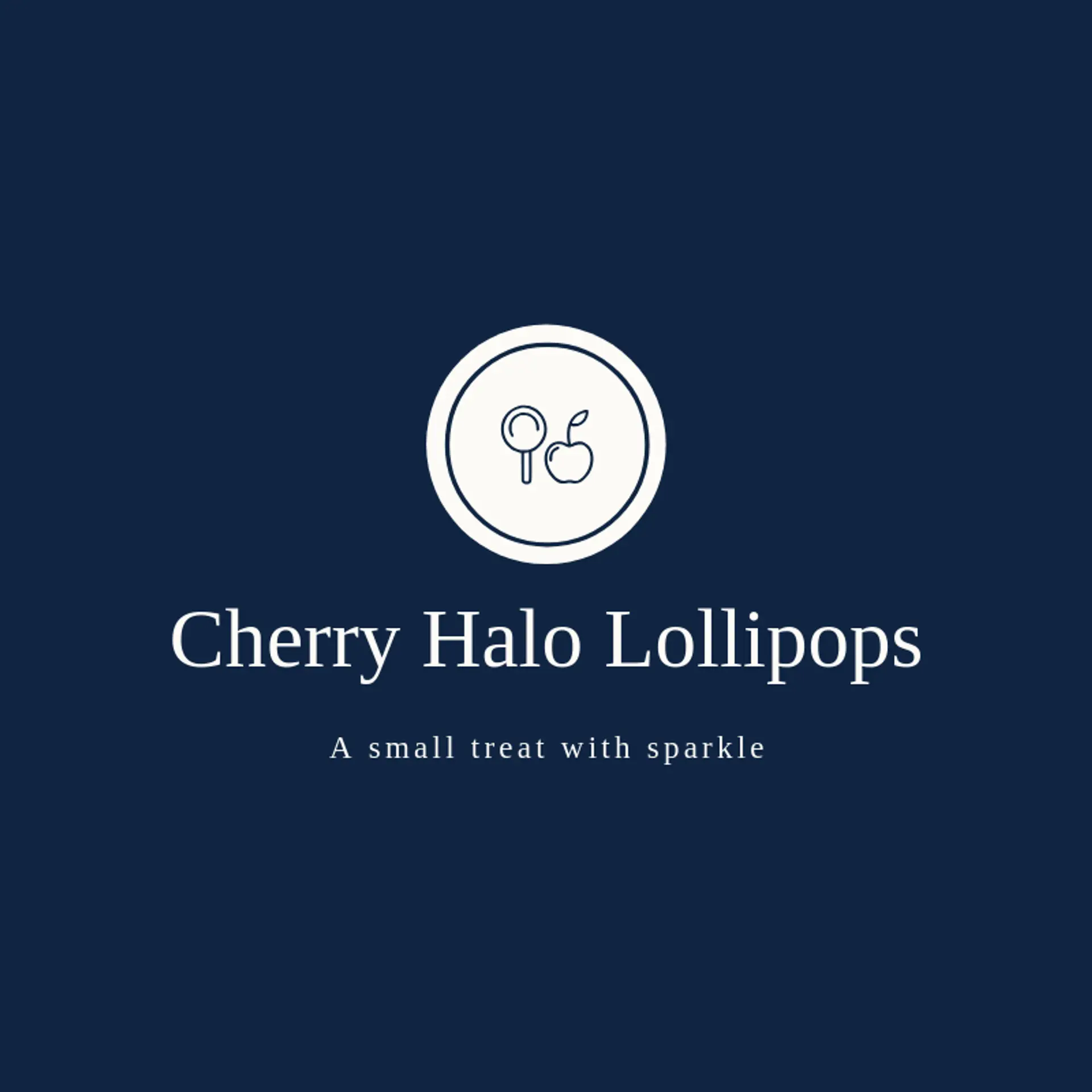 Cherry Halo Lollipops logo for lollipop