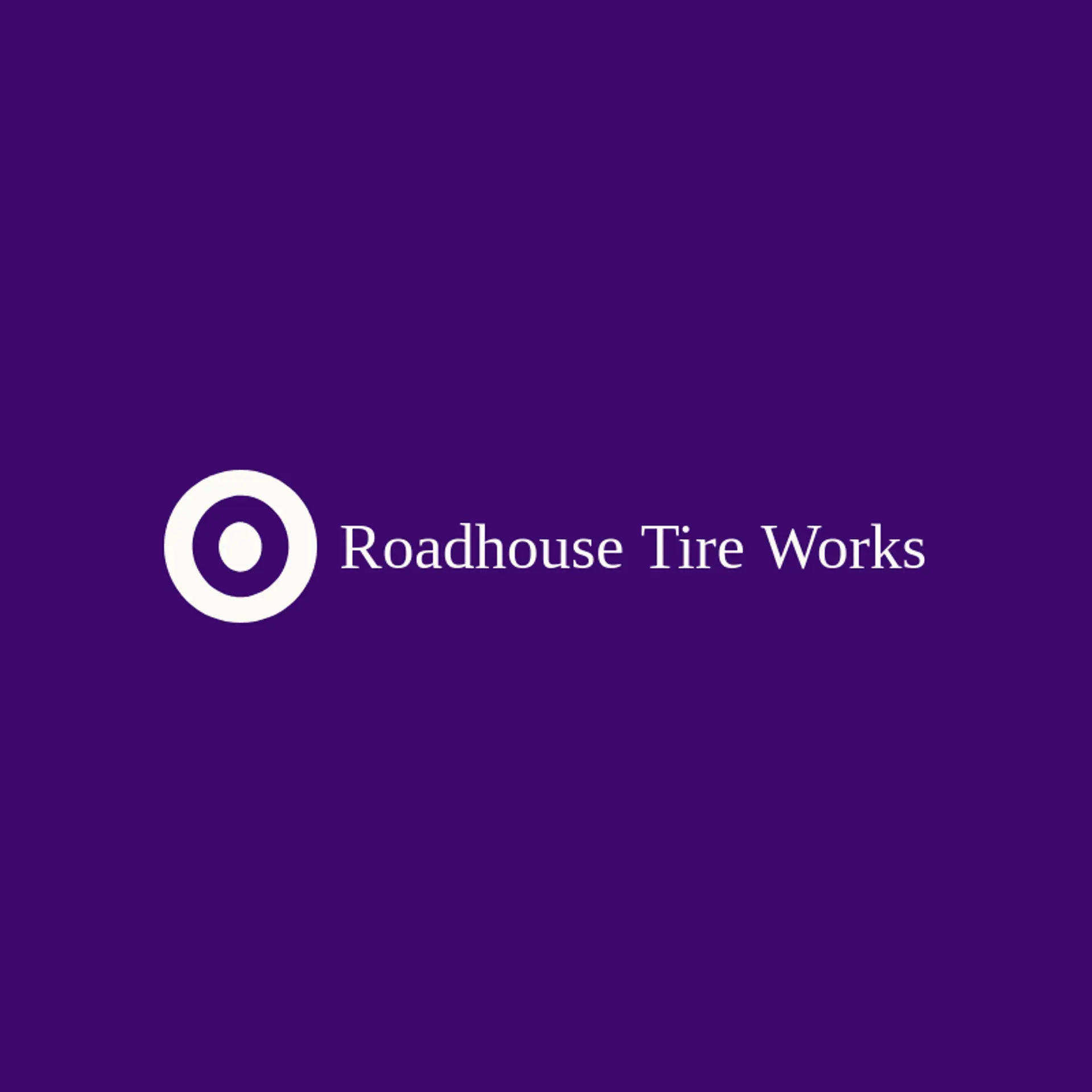 Roadhouse Tire Works logo for tire