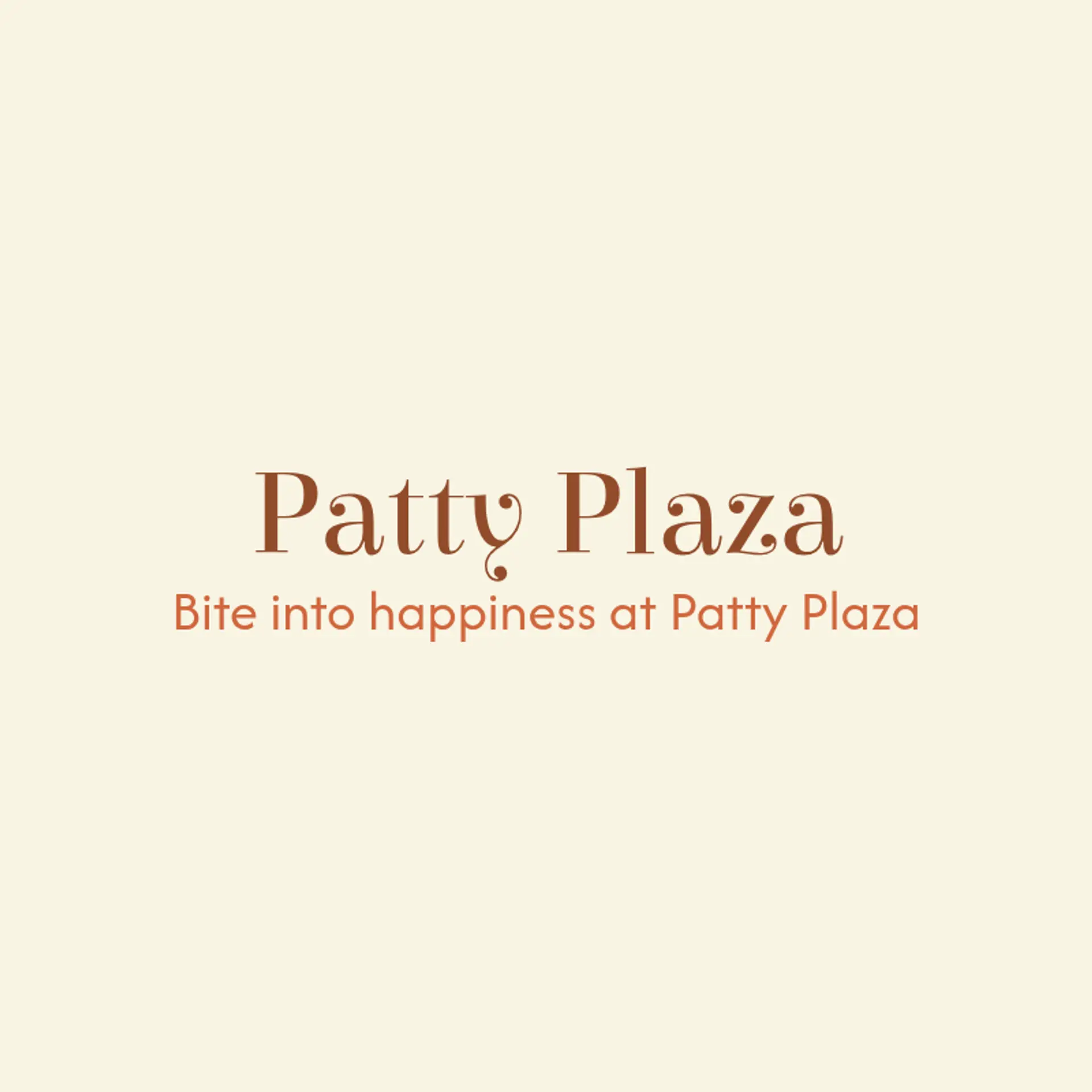 Patty Plaza logo for burger restaurant