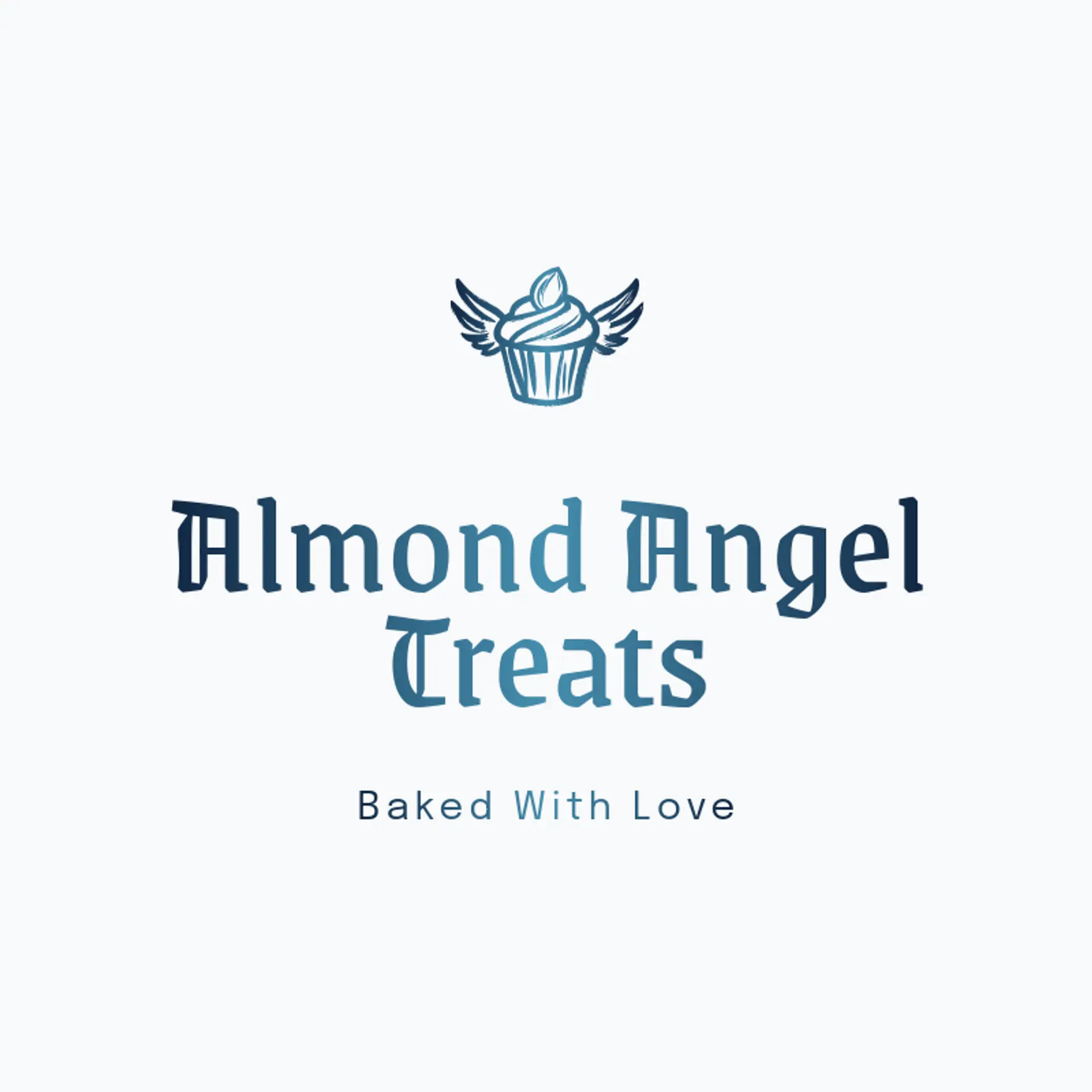 Almond Angel Treats logo for cupcake