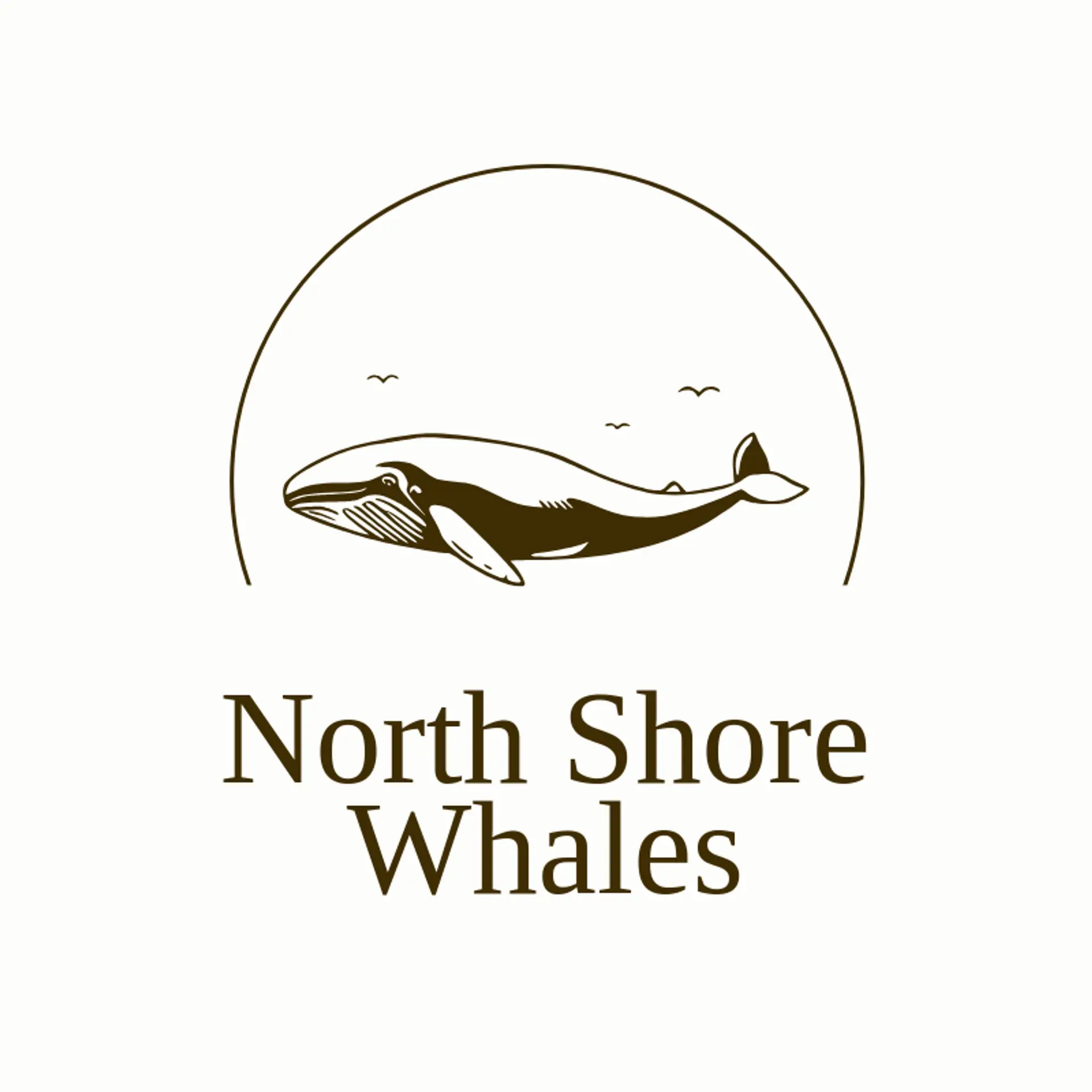 North Shore Whales logo for whale