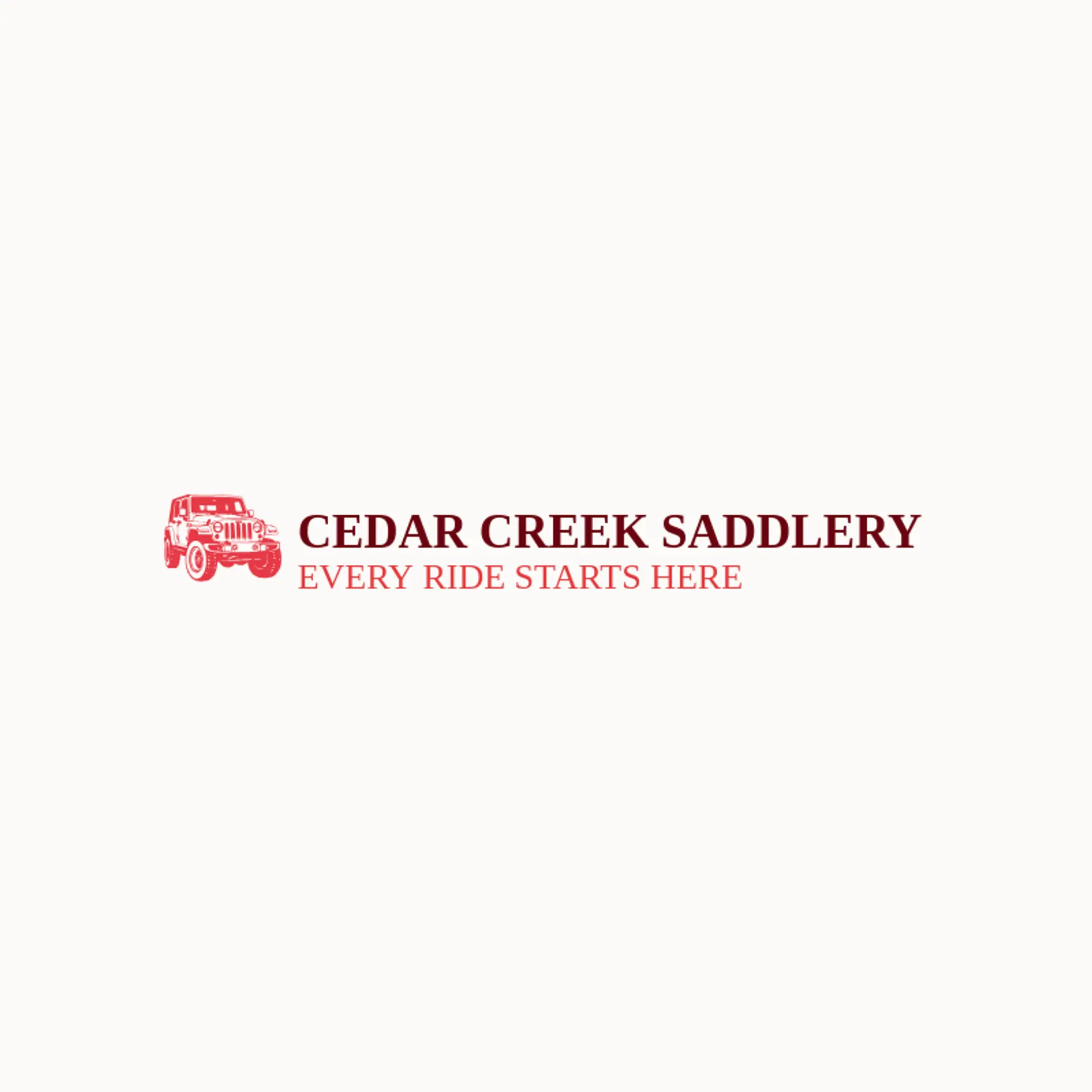 Cedar Creek Saddlery logo for wrangler