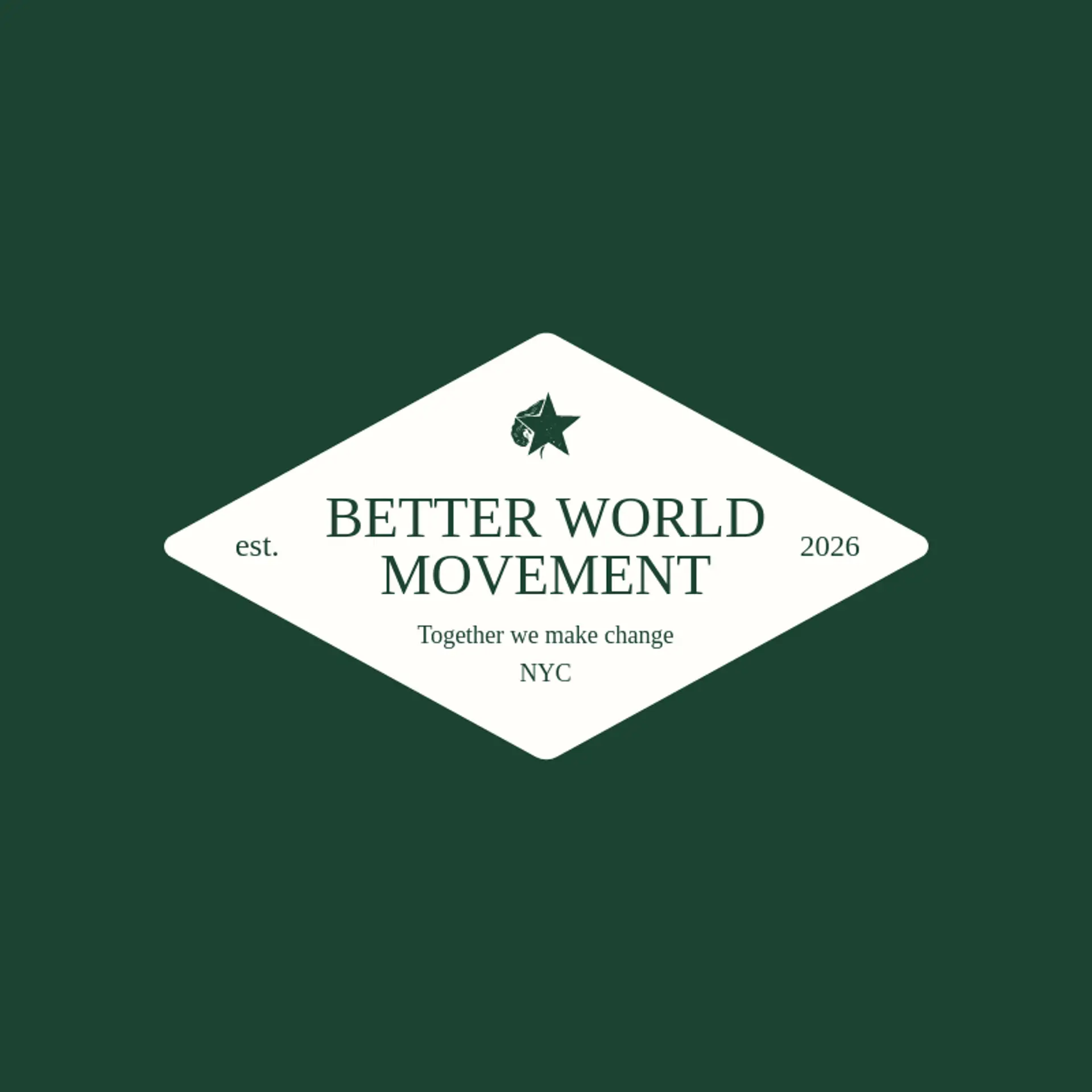 Better World Movement logo for revolution