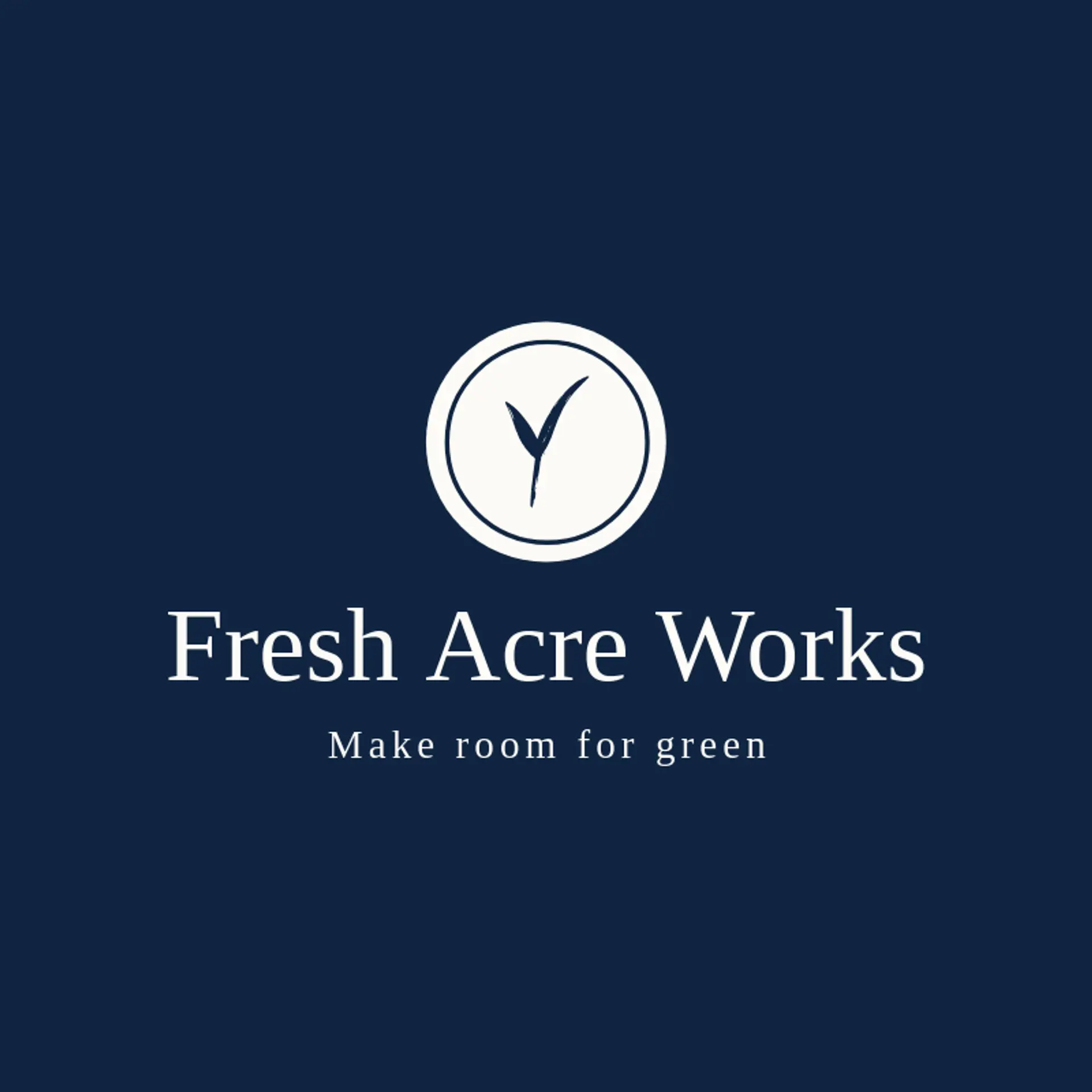Fresh Acre Works logo for grass