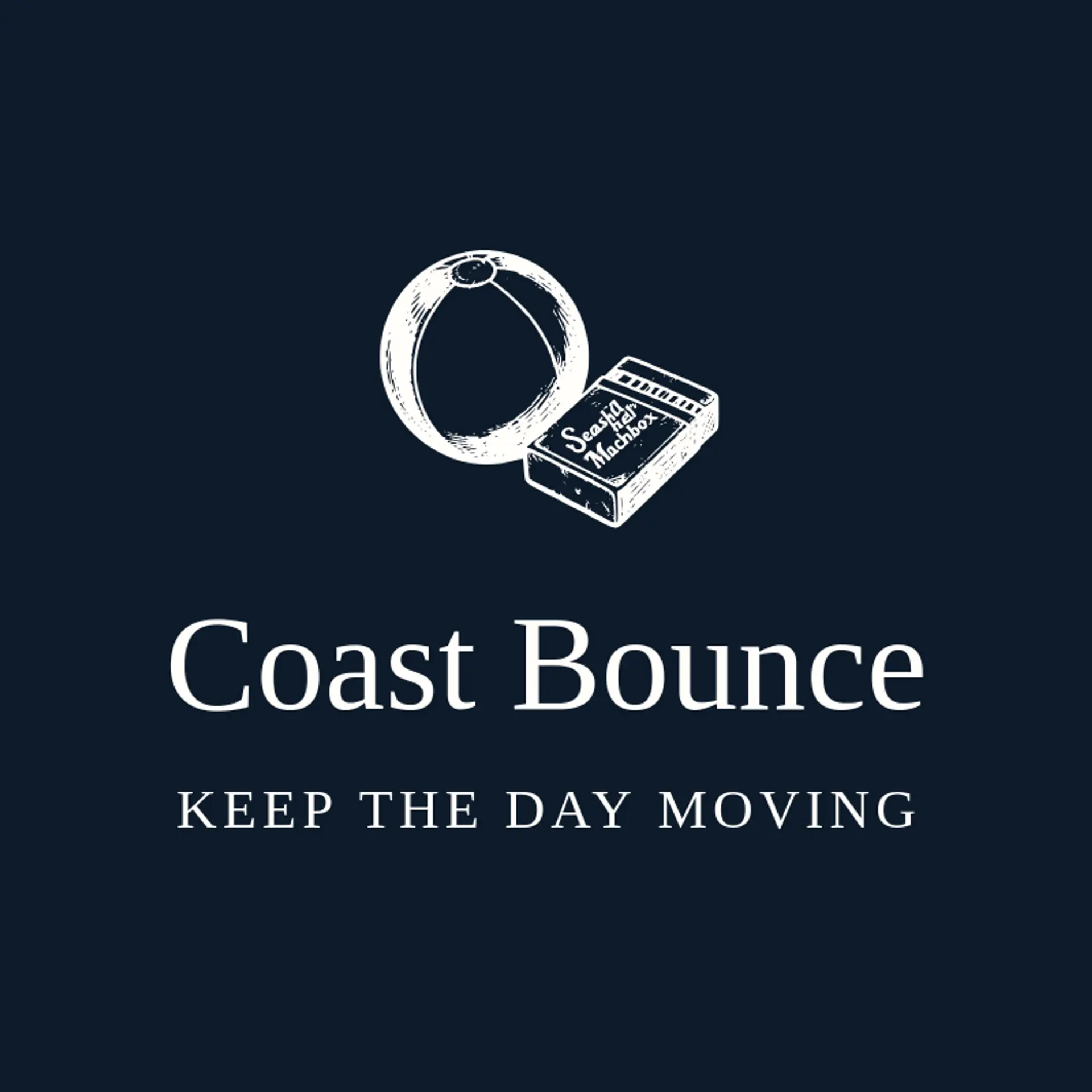 Coast Bounce logo for beach