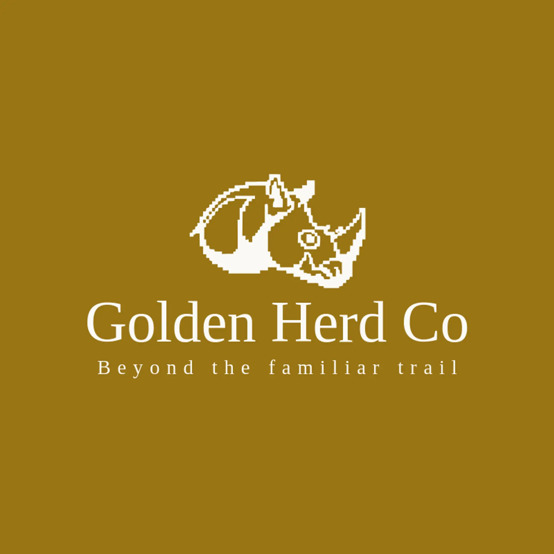 Golden Herd Co logo for rhino