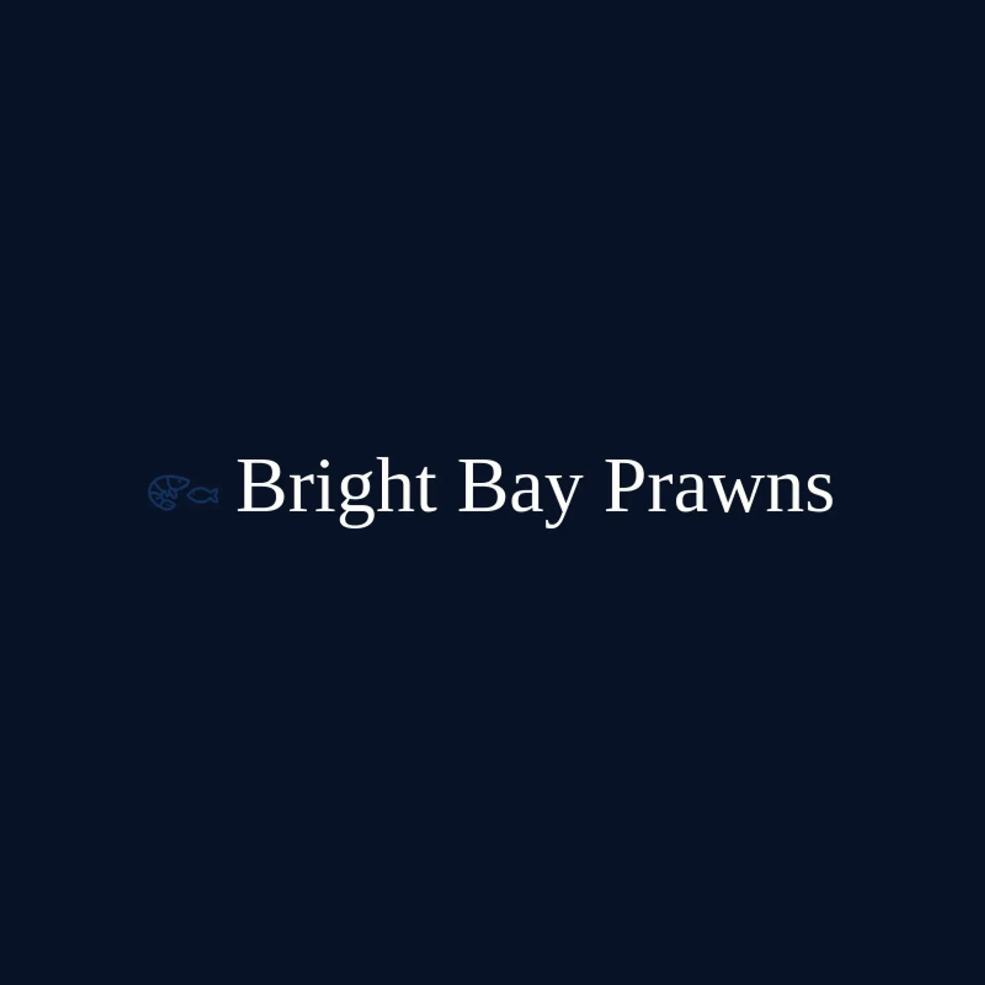 Bright Bay Prawns logo for shrimp