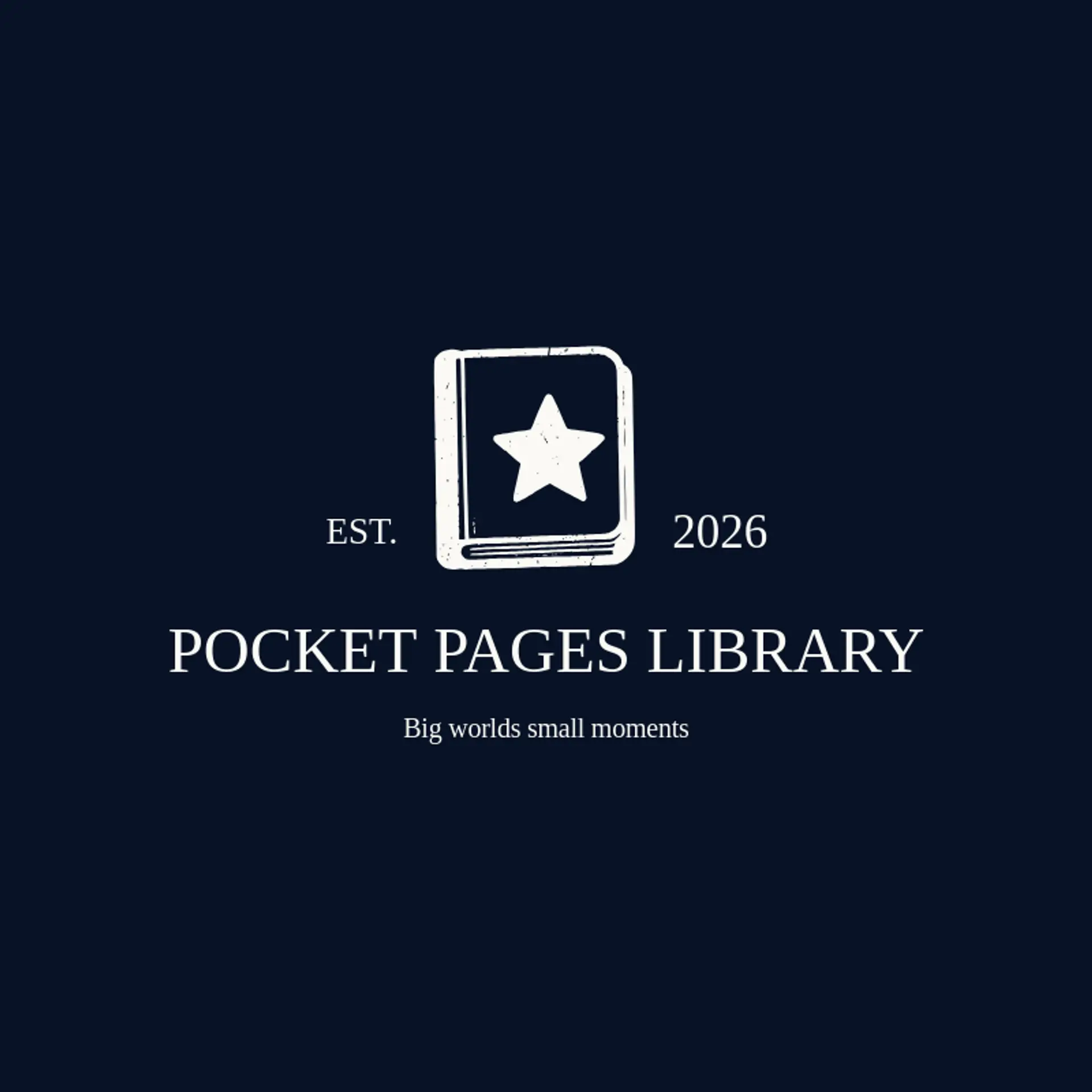 Pocket Pages Library logo for library