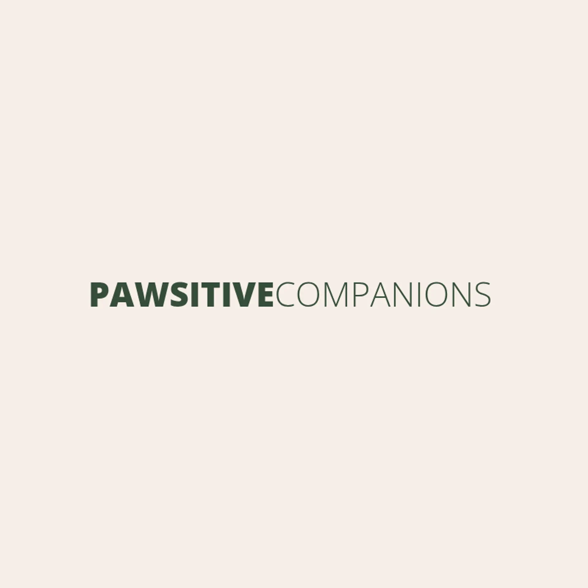 Pawsitive Companions logo for pet care