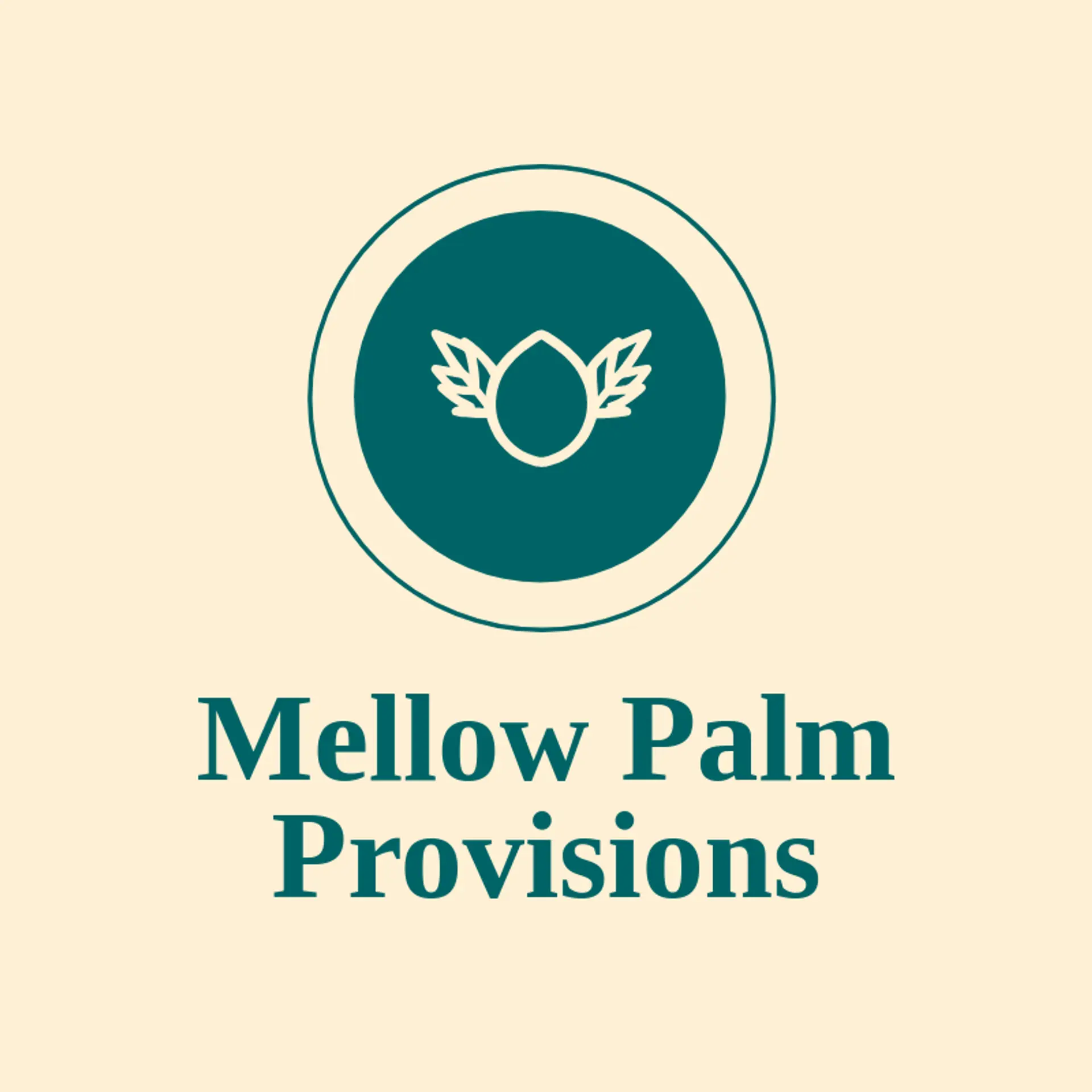Mellow Palm Provisions logo for coconut