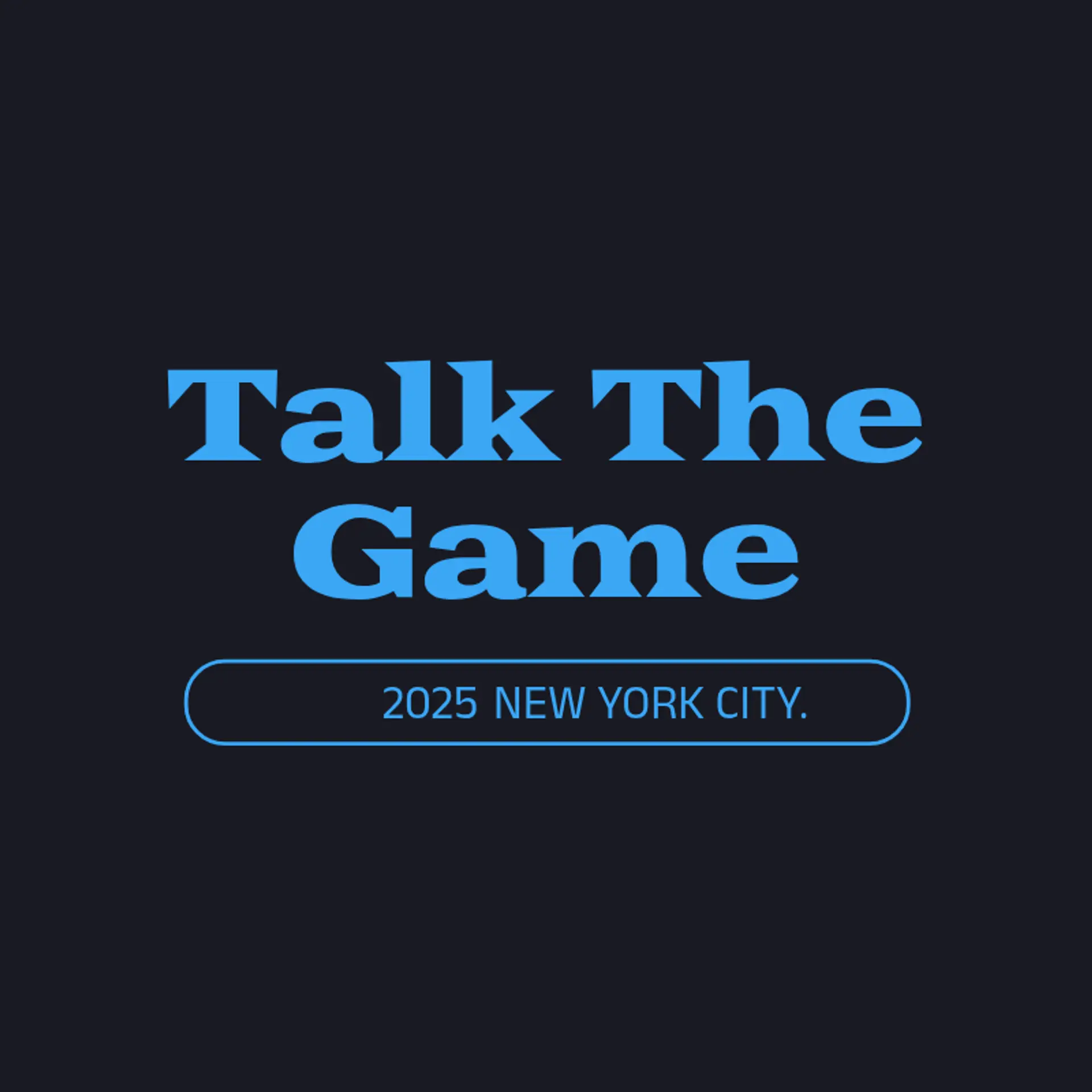 Talk the Game logo for sports podcast
