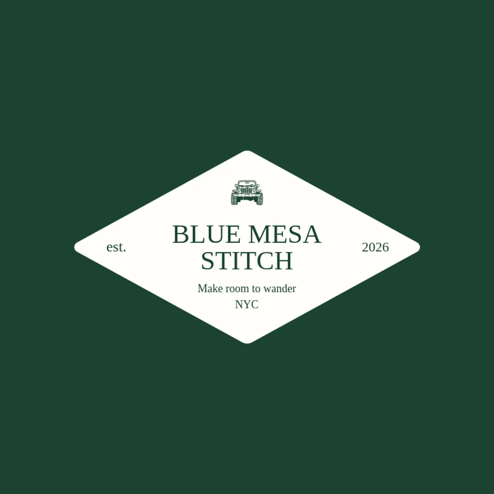 Blue Mesa Stitch logo for wrangler