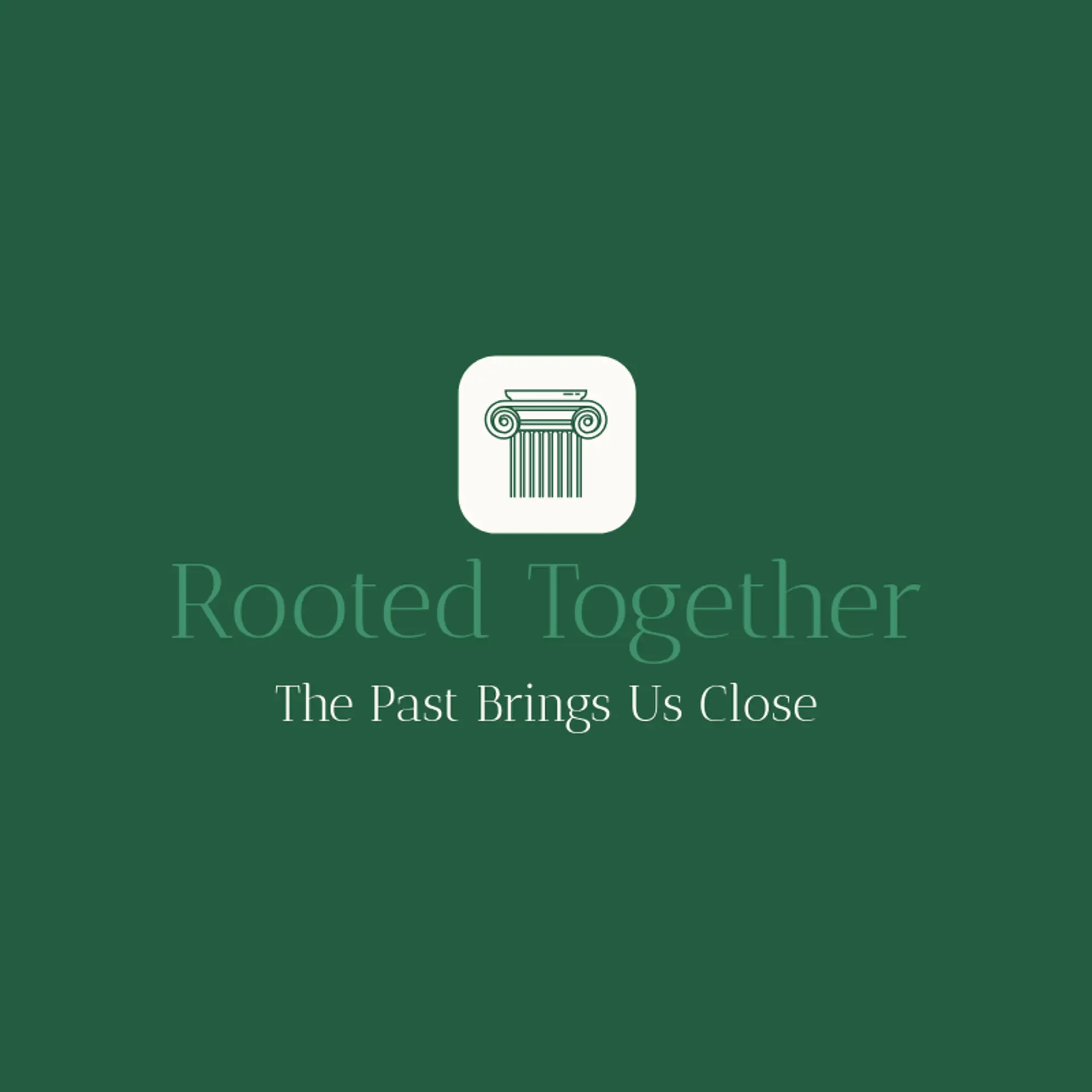 Rooted Together logo for ancestry