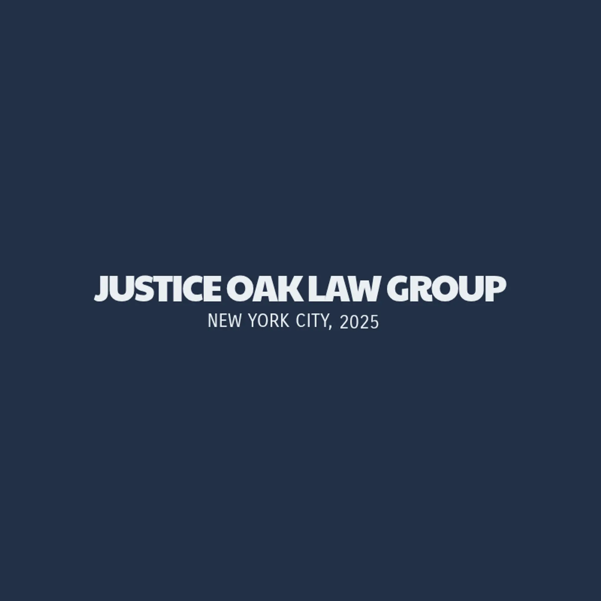 Justice Oak Law Group logo for law office