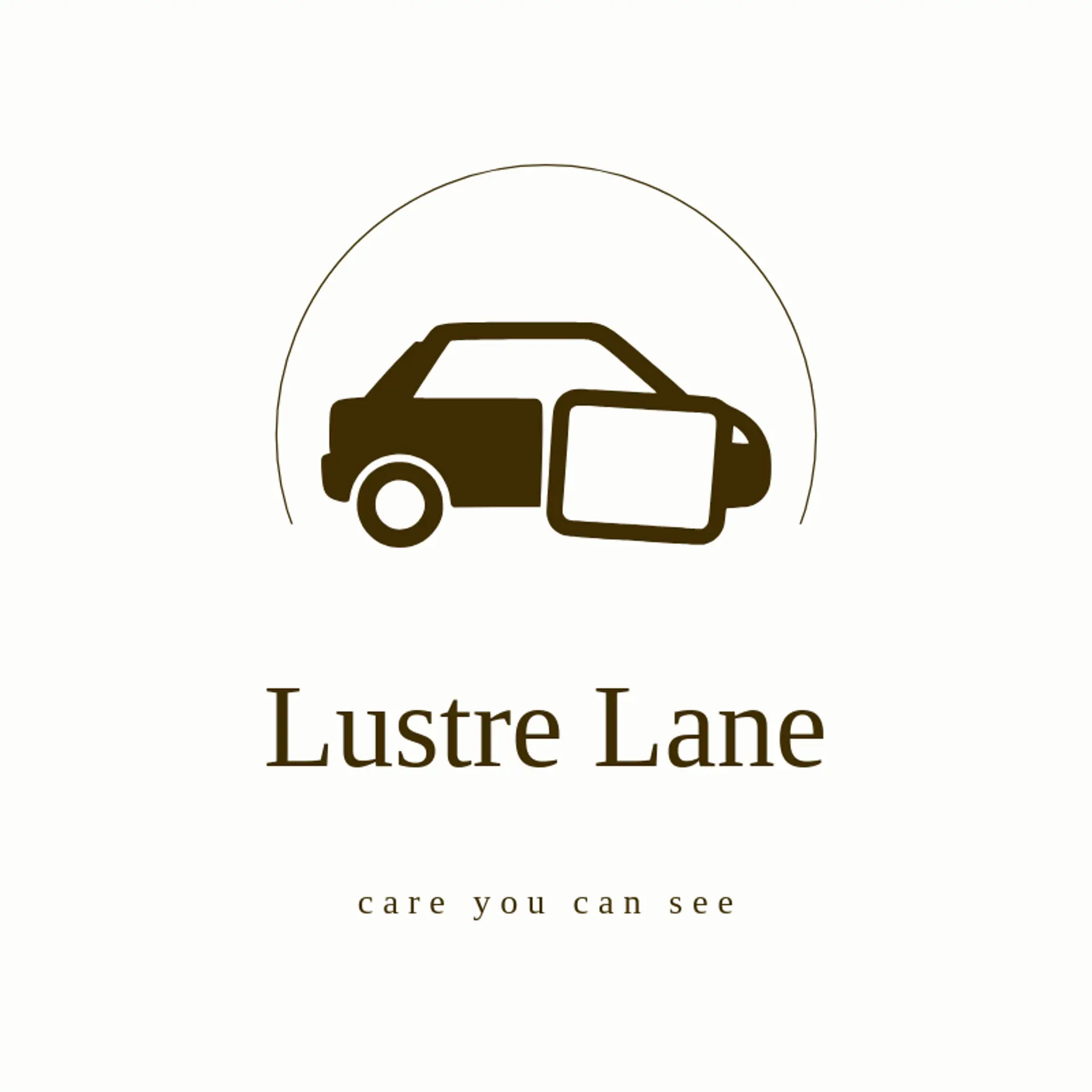 Lustre Lane logo for auto detailing