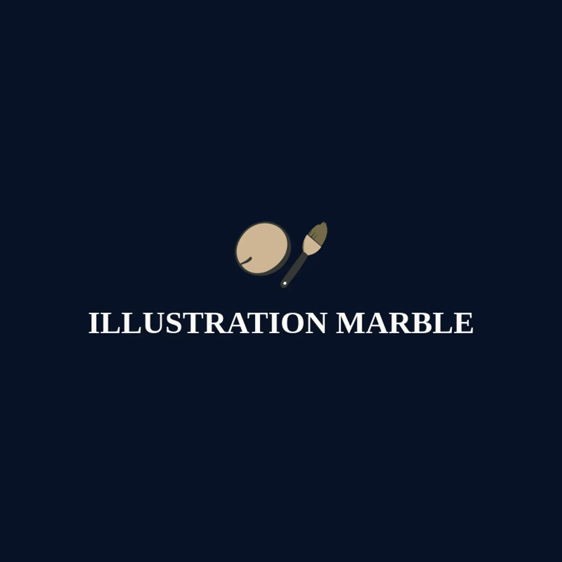 Illustration Marble logo for illustration