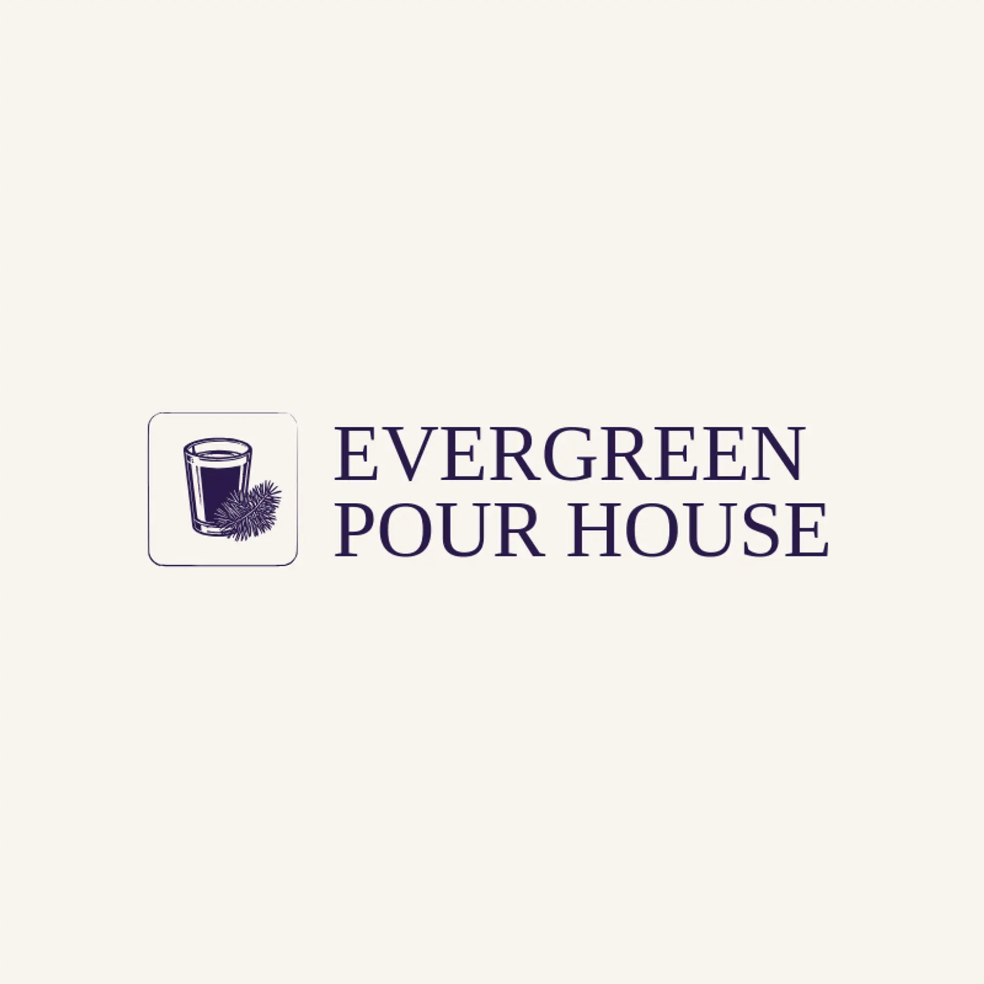 Evergreen Pour House logo for tumbler