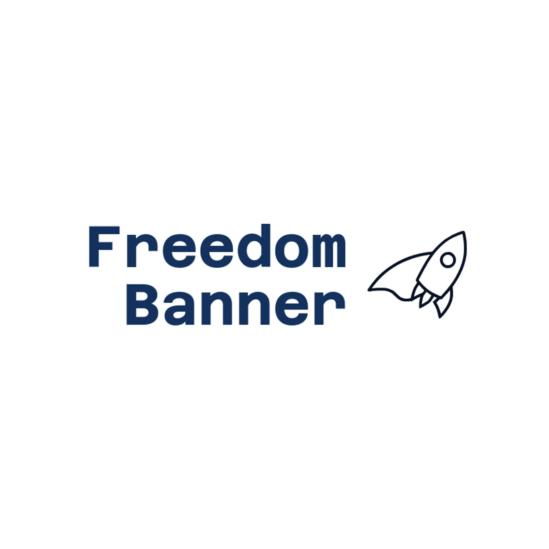 Freedom Banner logo for superhero