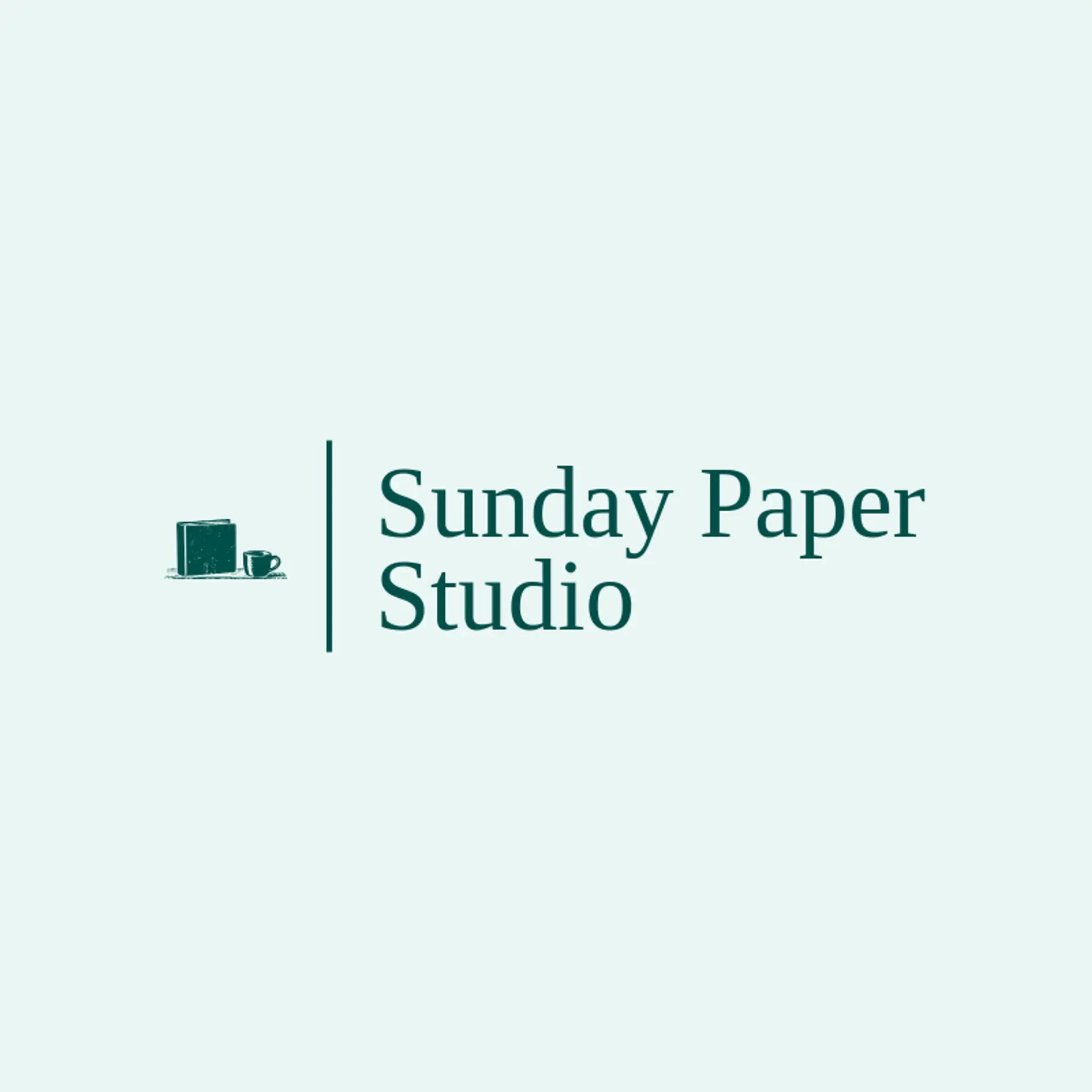 Sunday Paper Studio logo for magazine