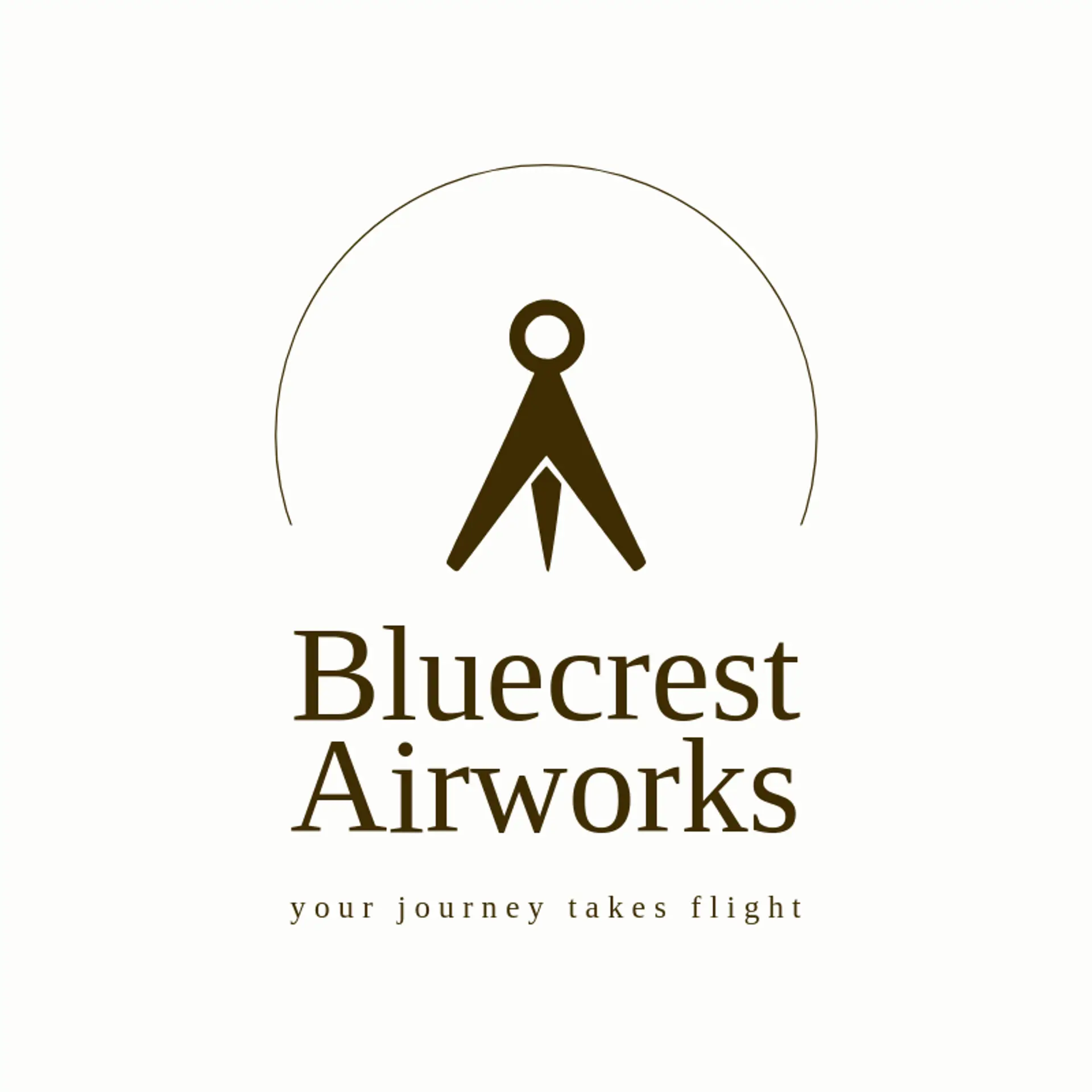 Bluecrest Airworks logo for plane