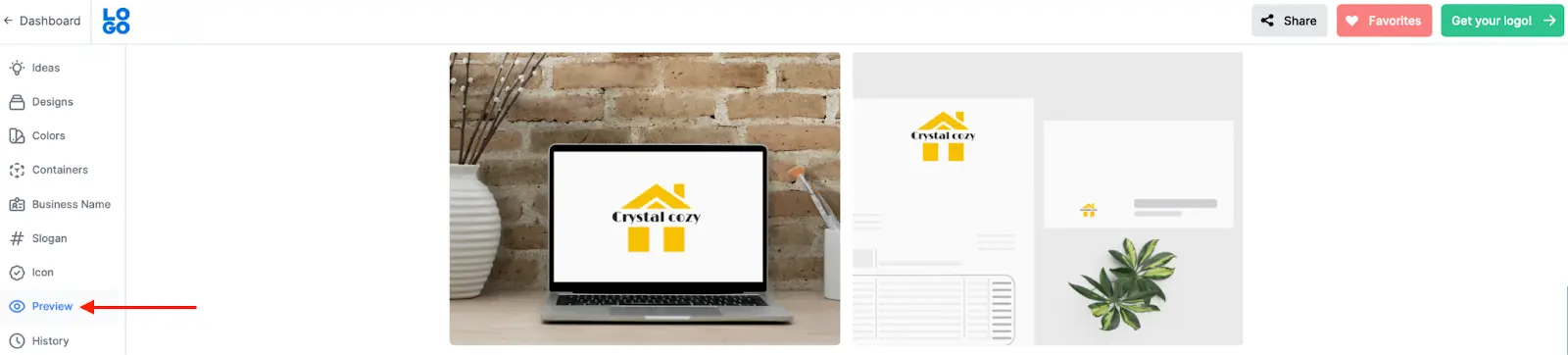 See your Airbnb logo in action