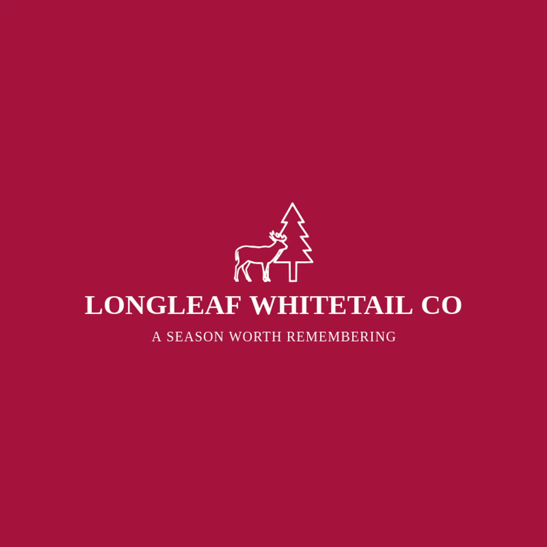 Longleaf Whitetail Co logo for deer hunting