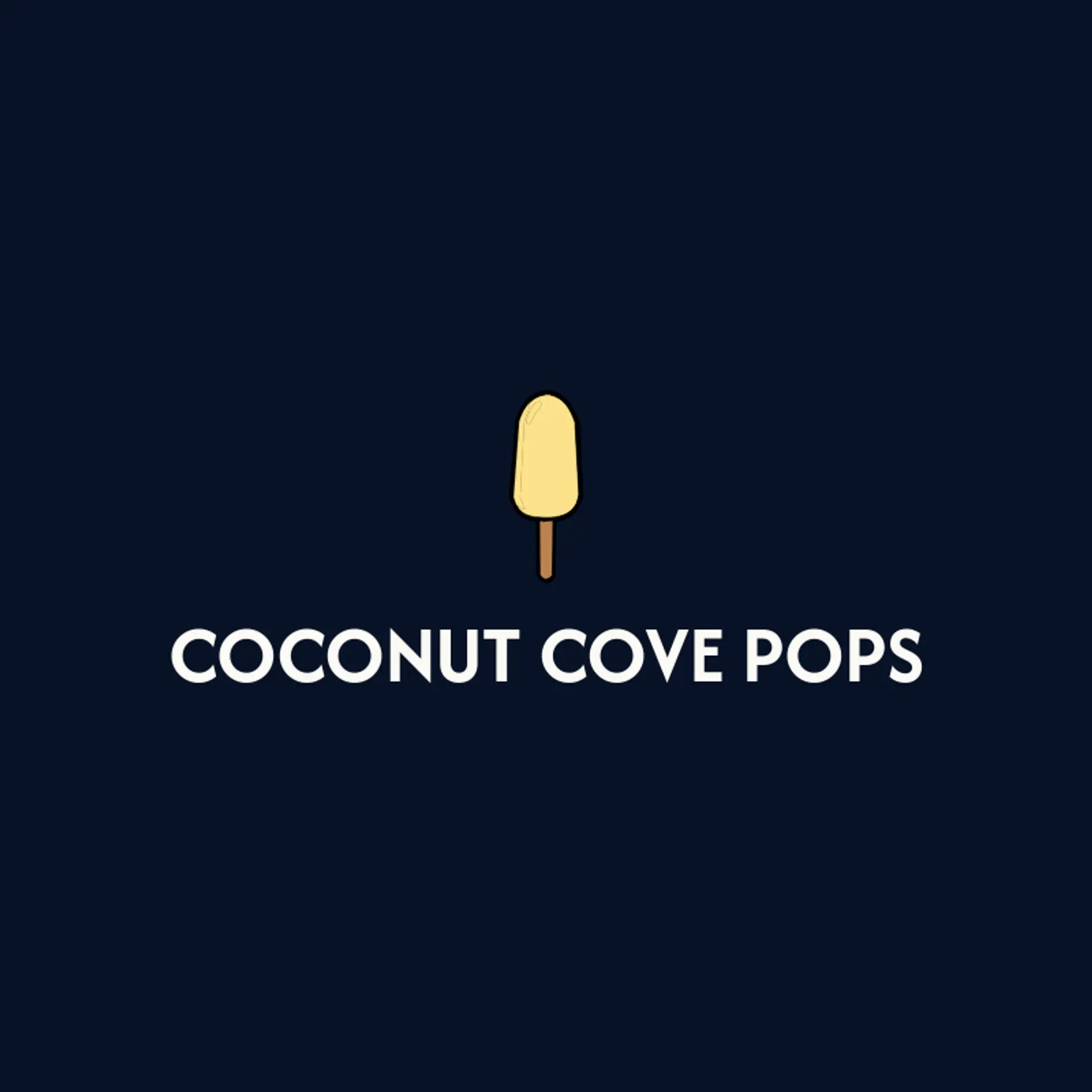 Coconut Cove Pops logo for popsicle