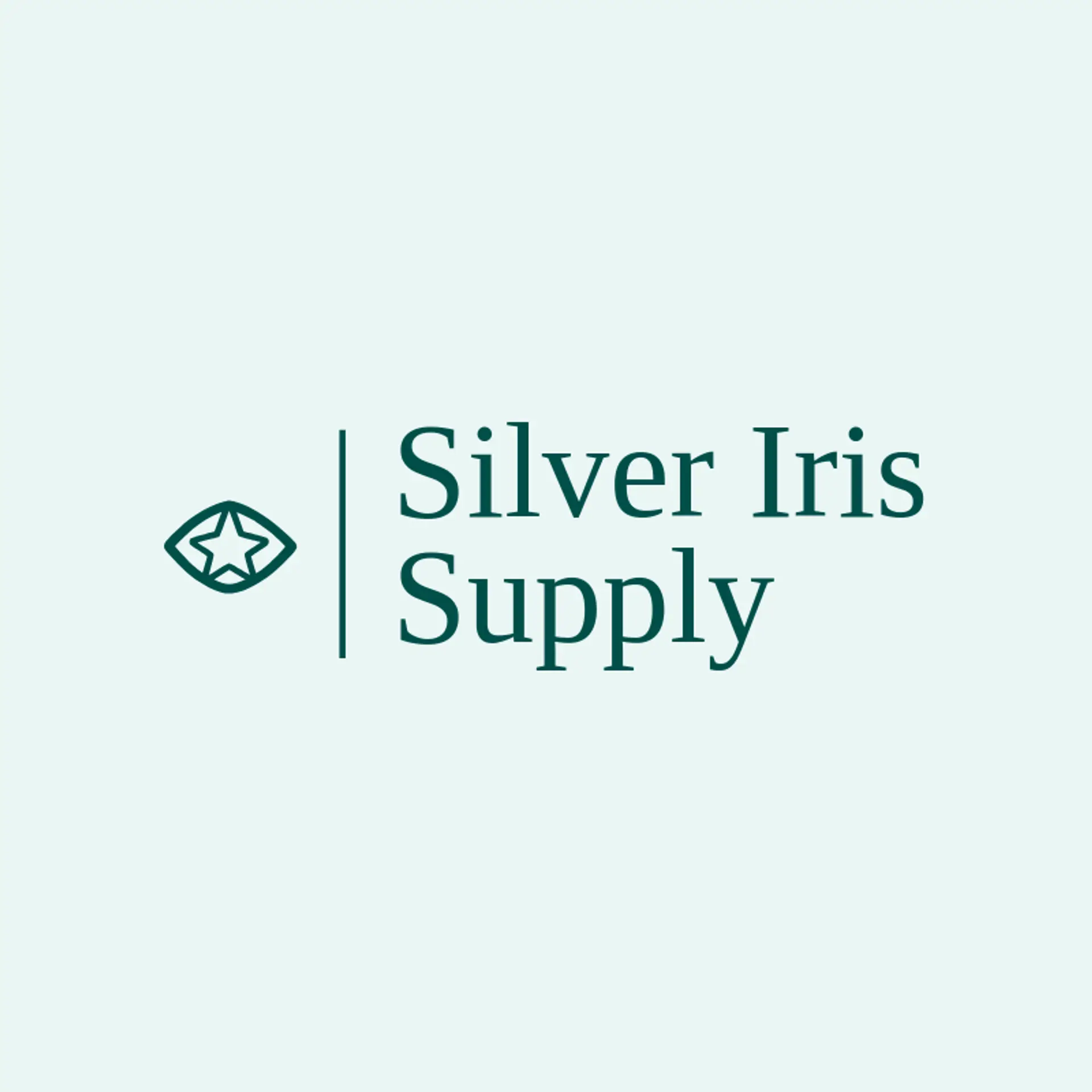 Silver Iris Supply logo for evil eye